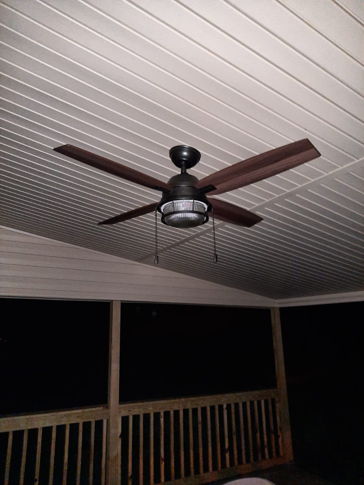 Hunter Ocala, Outdoor or Indoor, Ceiling Fan, Rustic, 52 inch, Noble Bronze customer photo 1