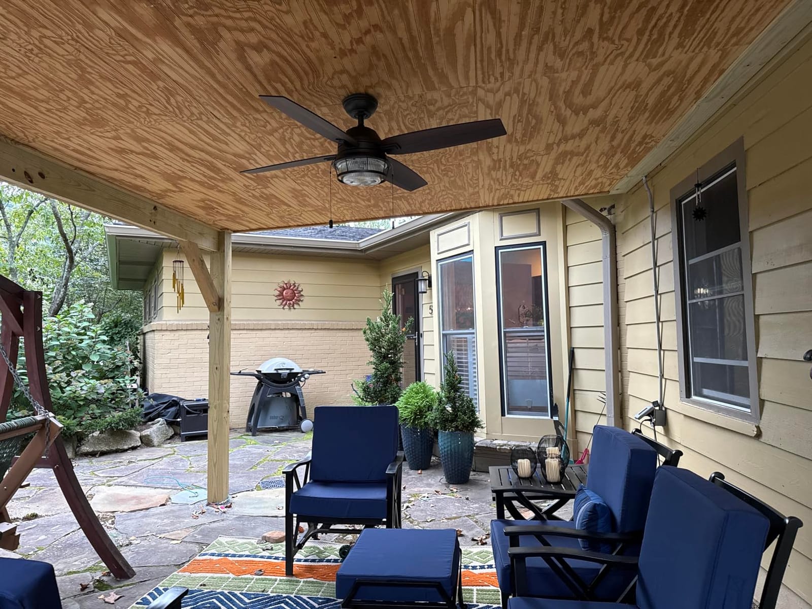 Hunter Ocala, Outdoor or Indoor, Ceiling Fan, Rustic, 52 inch, Noble Bronze customer photo 2