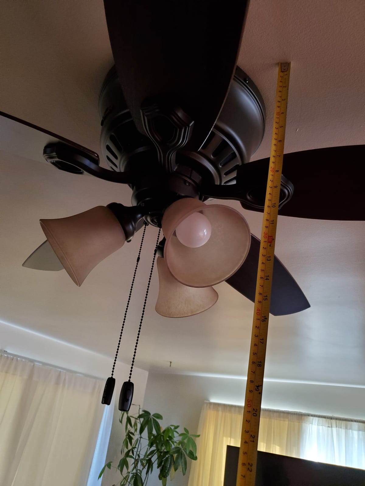 Hunter Builder, Indoor, Ceiling Fan, with LED Lights, 42 inch, New Bronze | Low Profile Flush Mount, Pull Chain, 5 Blades, For Bedroom, Living Room, Kitchen, 51091 customer photo 1