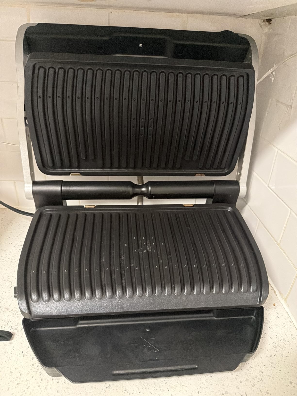 T-Fal OptiGrill Stainless Steel XL Electric Grill, 6 Servings, 9 Intelligent Automatic Cooking Modes, 1800 Watts customer photo 1