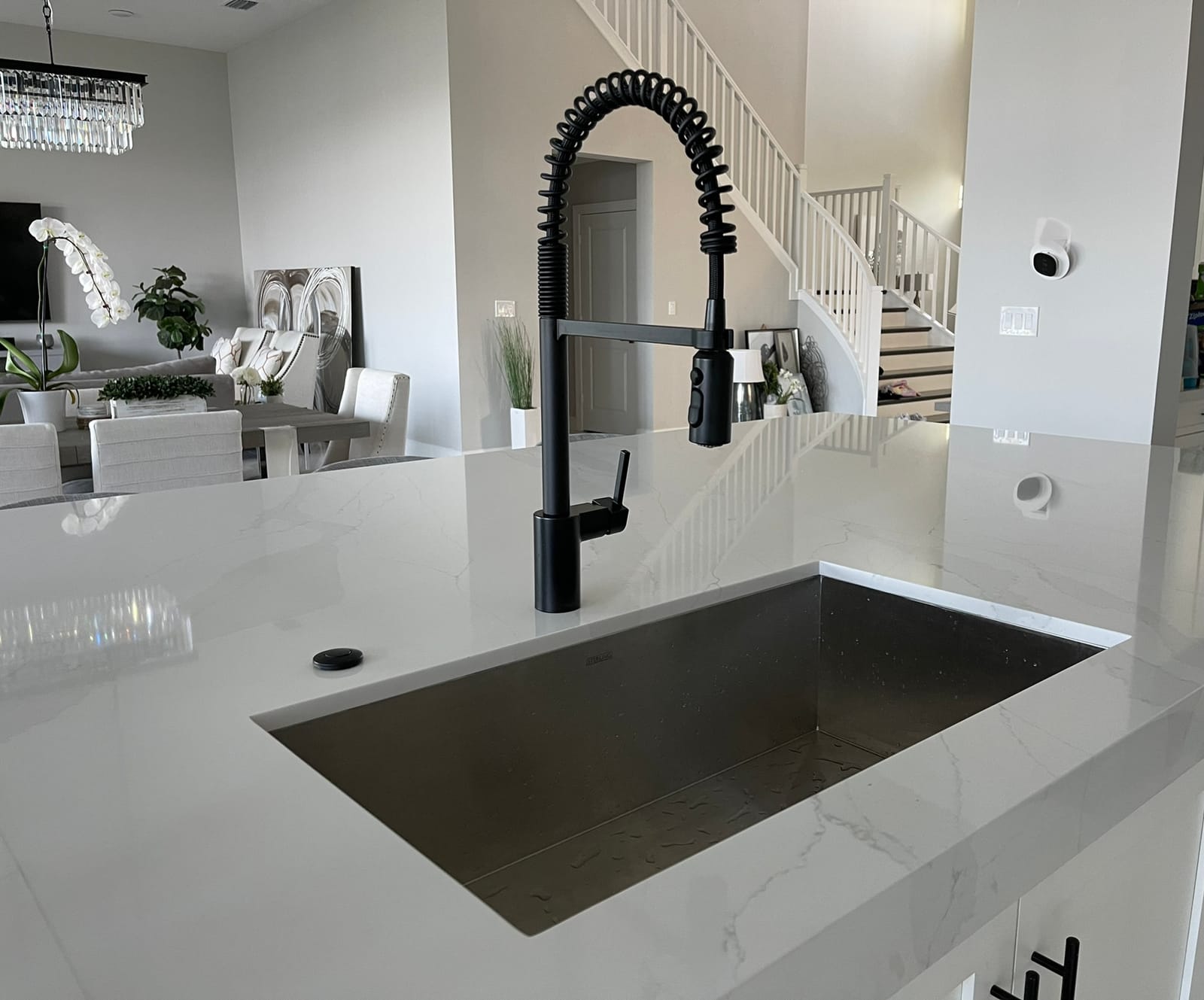 Moen Align Chrome One-Handle Pre-Rinse Spring Pulldown Kitchen Faucet with Pull Down Sprayer and Power Boost, 5923 customer photo 1