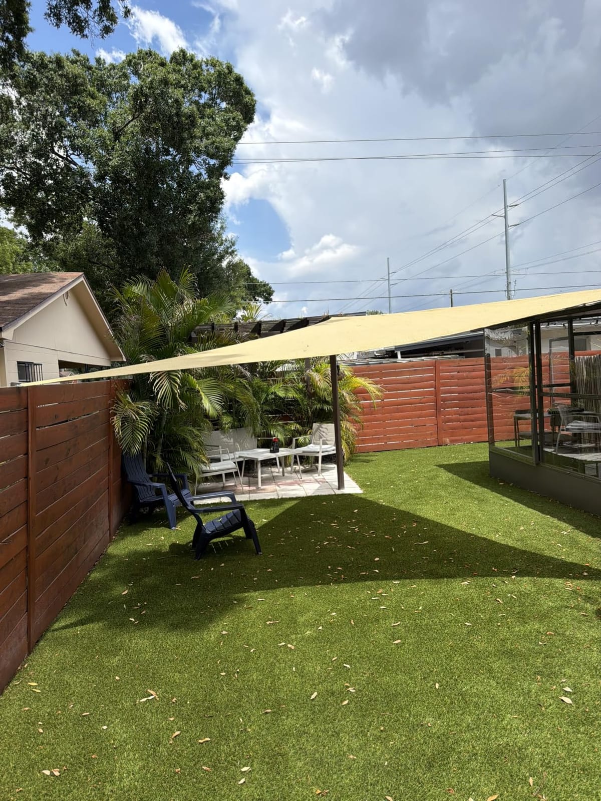 Shade&Beyond 16'X16'X16' Sun Shade Sail Sand Triangle | 95% UV Block, Curved Edge customer photo 2