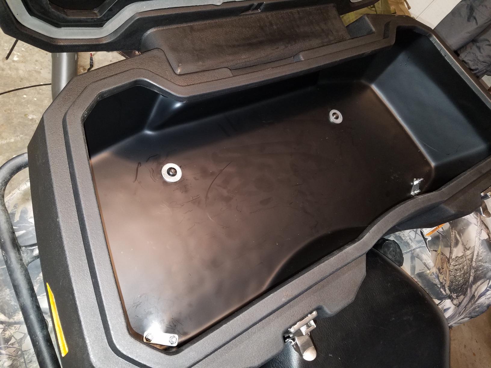 Black Boar ATV Front Storage Box - Features Durable Polyethylene Design w/Stainless Steel Lockable Latches - includes Mounting Hardware - Easily Attaches to Front Tubular Racks (66011) customer photo 1