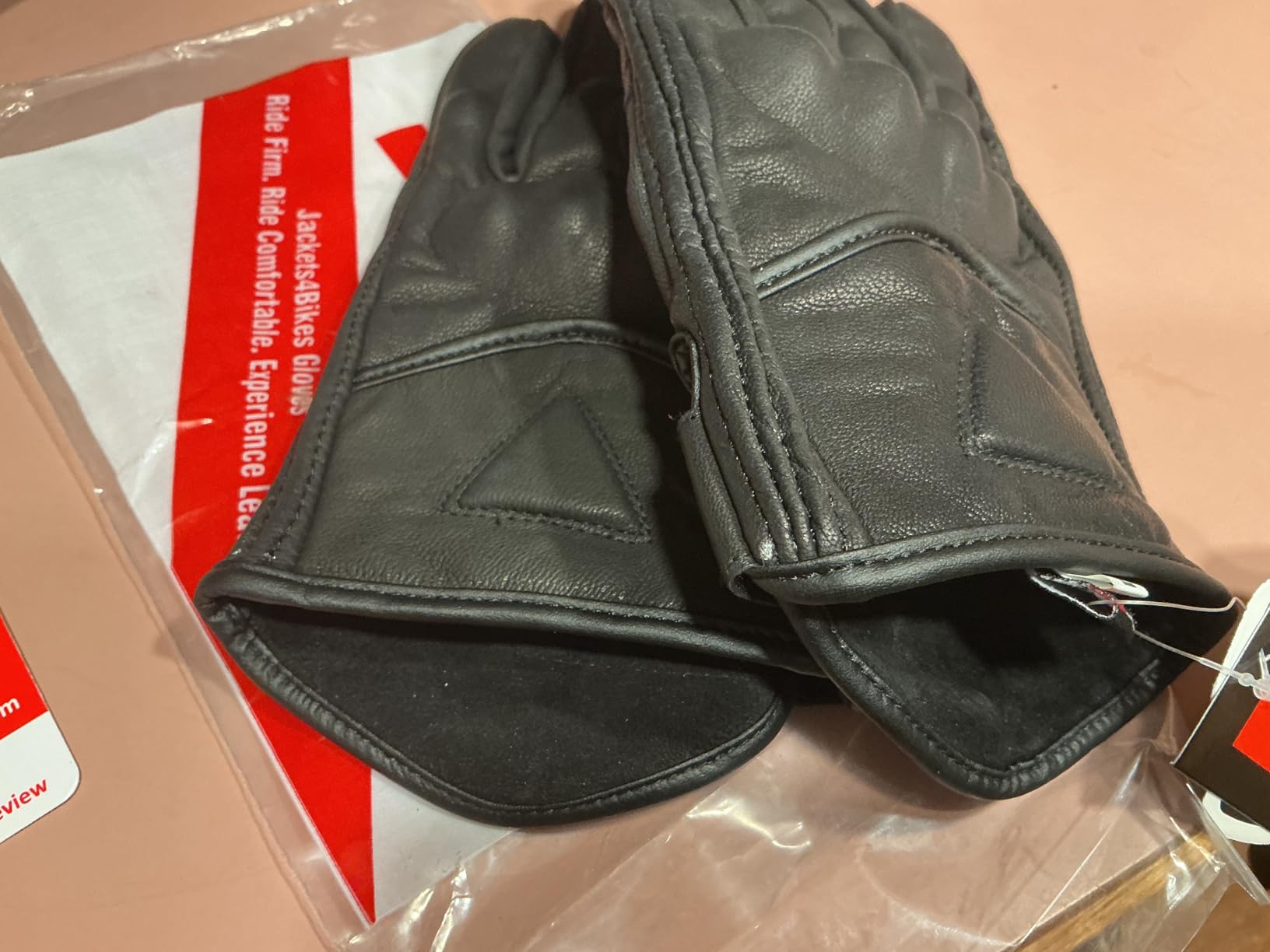 COMMUTER Motorcycle Gloves Premium Leather for Men Motorbike Riding Gloves | Touch Screen, Knuckle Protection, Non Slip Grip, Reinforced Padded Palm, for Cruiser Biker Street Racing Powersports customer photo 2
