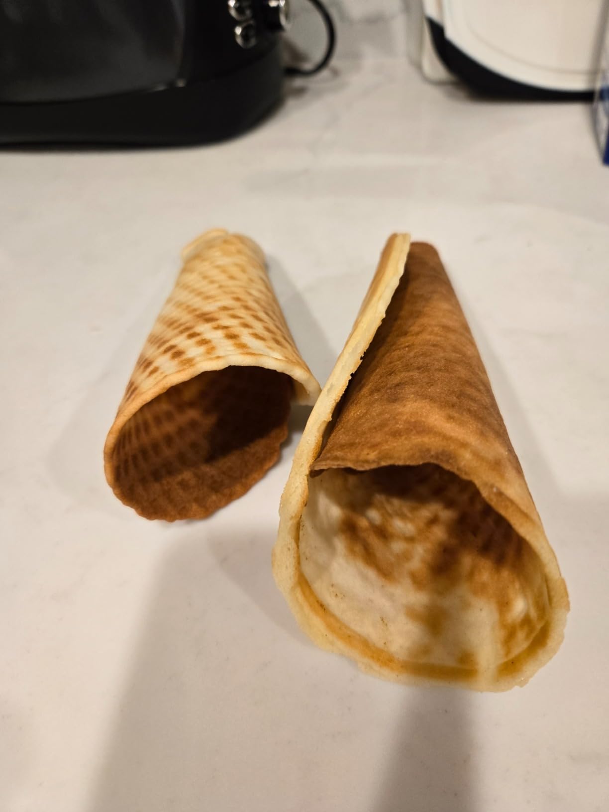 Waffle Cone & Ice Cream Bowl Maker- Cup Press & Shaper Roller, 8