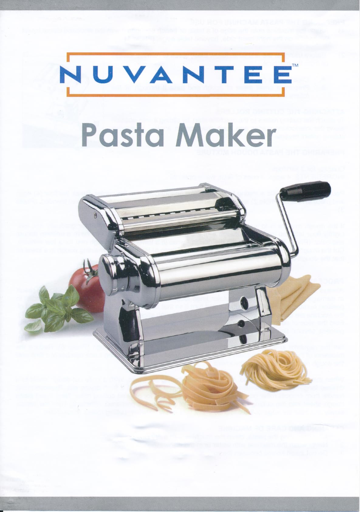 Nuvantee Pasta Maker with Adjustable Thickness Settings - 3 in 1 Noodle Maker with Rollers & 2 Width Cutters for Fresh Spaghetti, Fettuccini, Lasagna, Dumplings & More customer photo 1