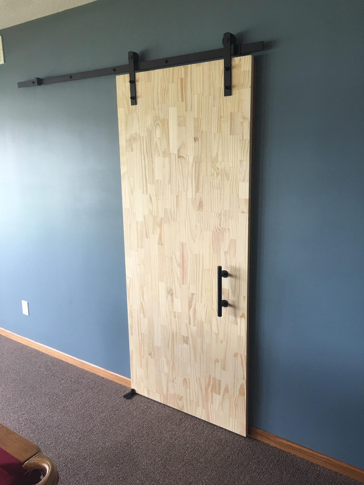 SMARTSTANDARD 6.6ft Sliding Barn Door Hardware kit, Fit 36-40