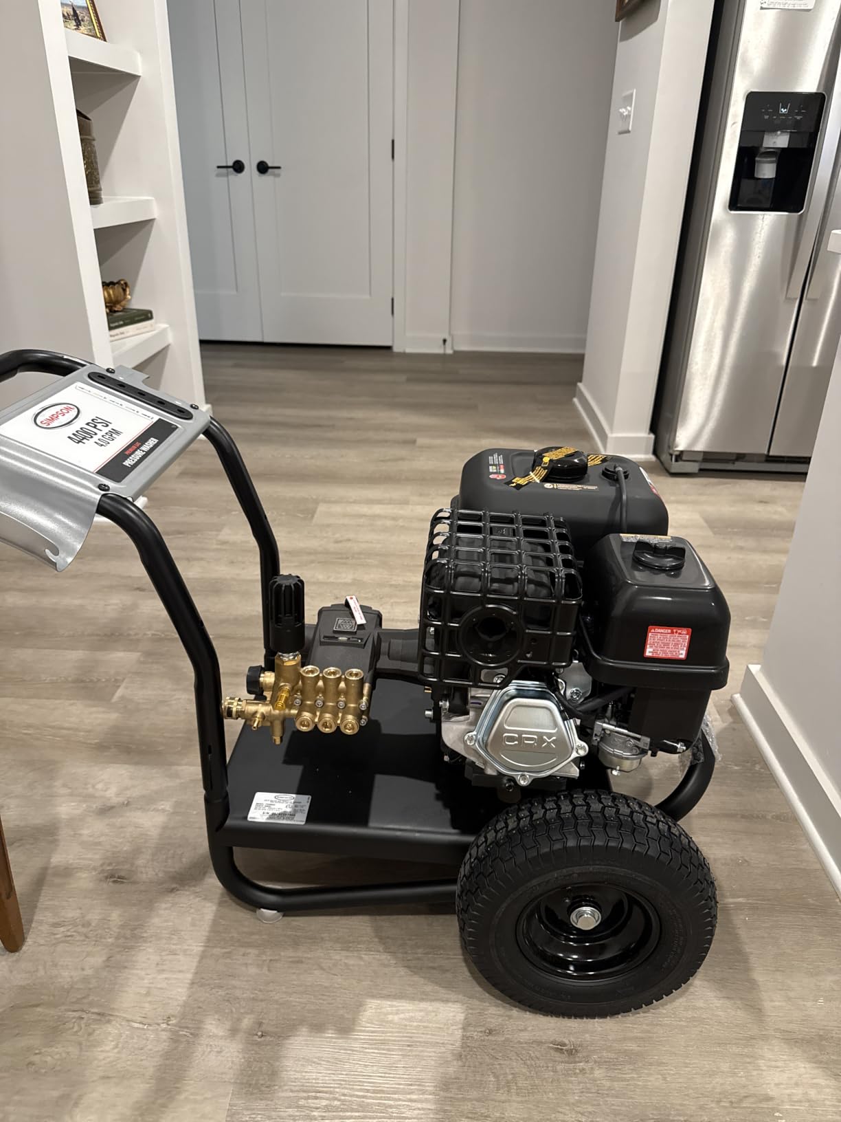 Simpson PowerShot 4400 PSI Gas Pressure Washer, 4.0 GPM, CRX 420cc Engine | Gas Power Washer For Professionals. AAA Triplex Pump, 50' Hose, 5 Nozzles, Welded Steel Frame. 49-State Compliant. PS60843 customer photo 1