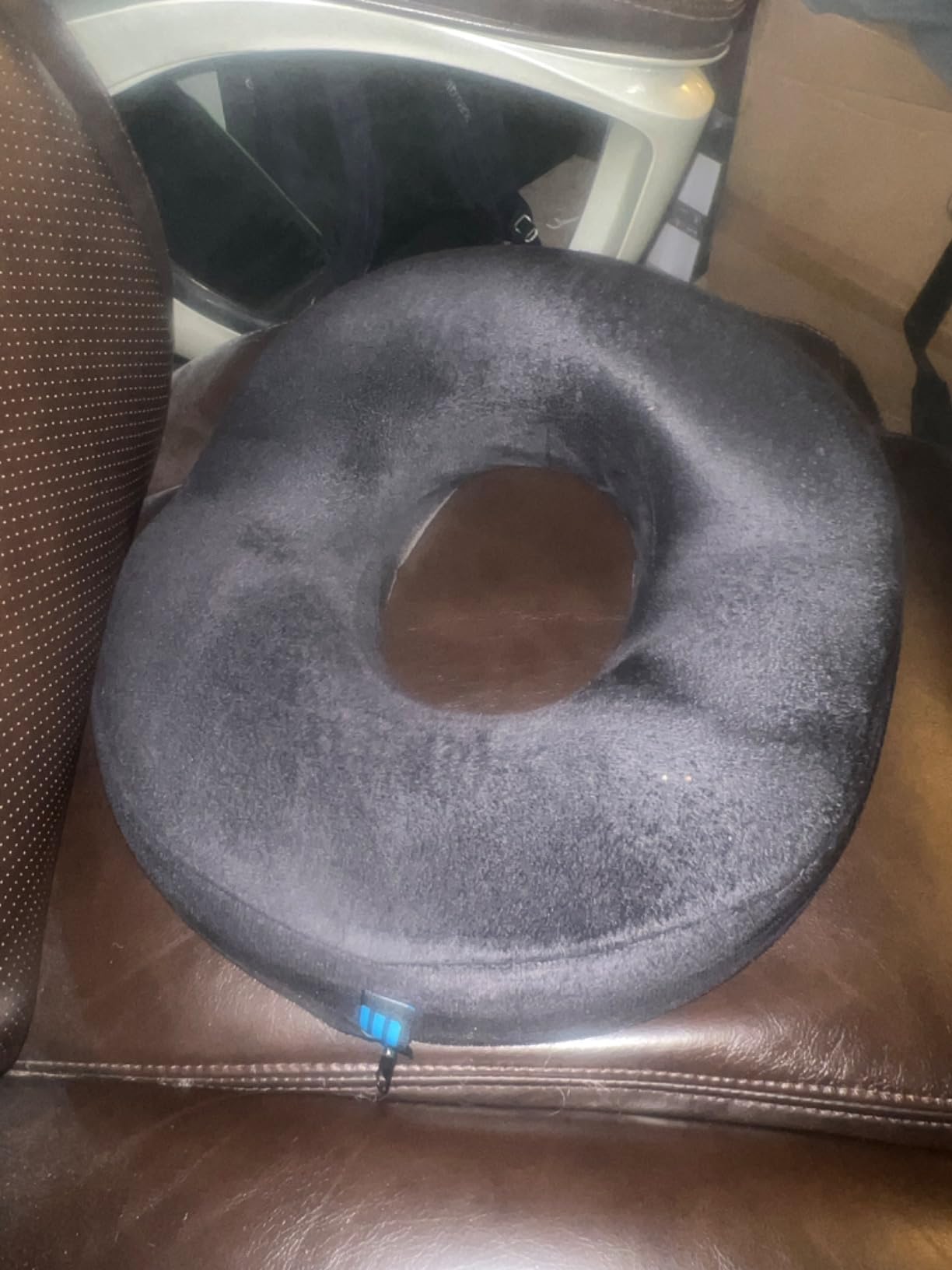 PT ENDORSED Donut Pillow for Tailbone Pain Relief Cushion - Coccyx & Hemorrhoid Pillow for Sitting - Donut Seat Cushion for Pressure Relief, Prostate, Postpartum, Pressure Sores, Lifting Cushions customer photo 2