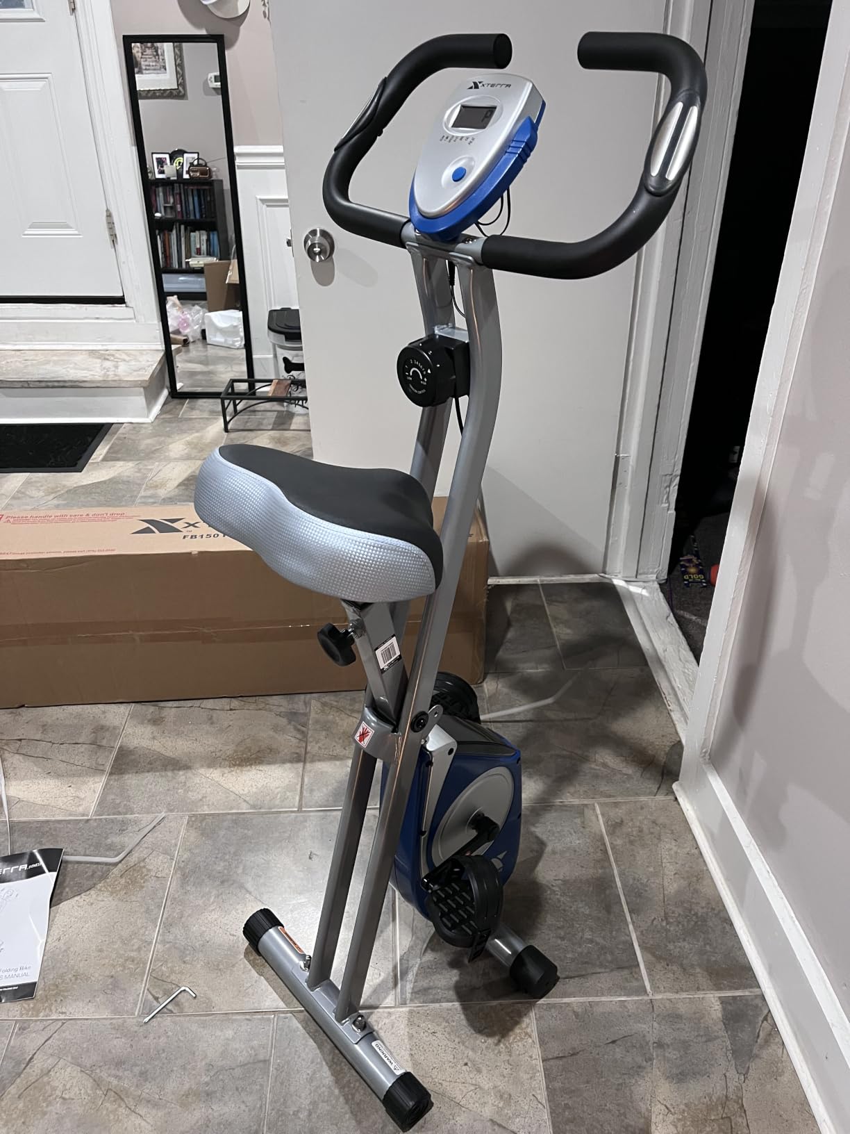 XTERRA Fitness Folding Exercise Bike, 225 LB Weight Capacity customer photo 1