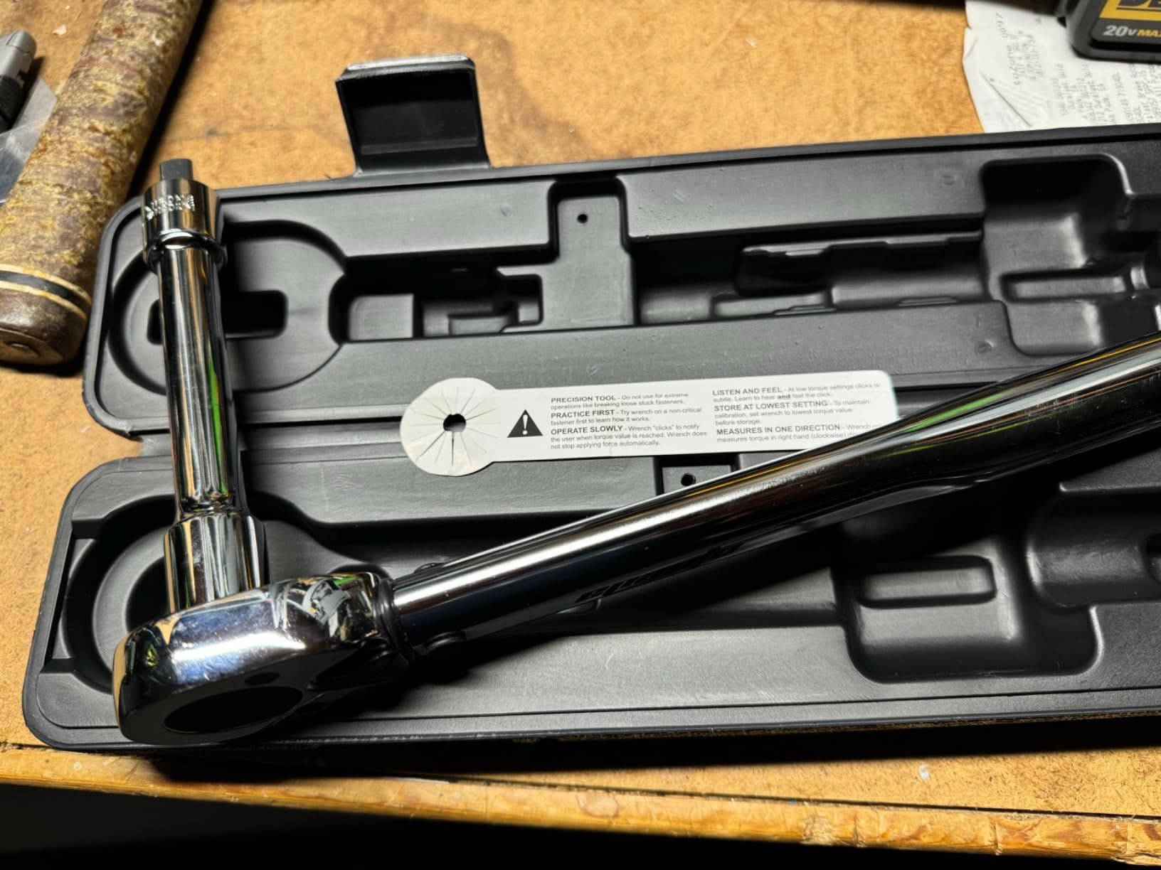 EPAuto 1/2-inch Drive Click Torque Wrench, 10-150 ft/lb, 13.6-203.5 N/m customer photo 2