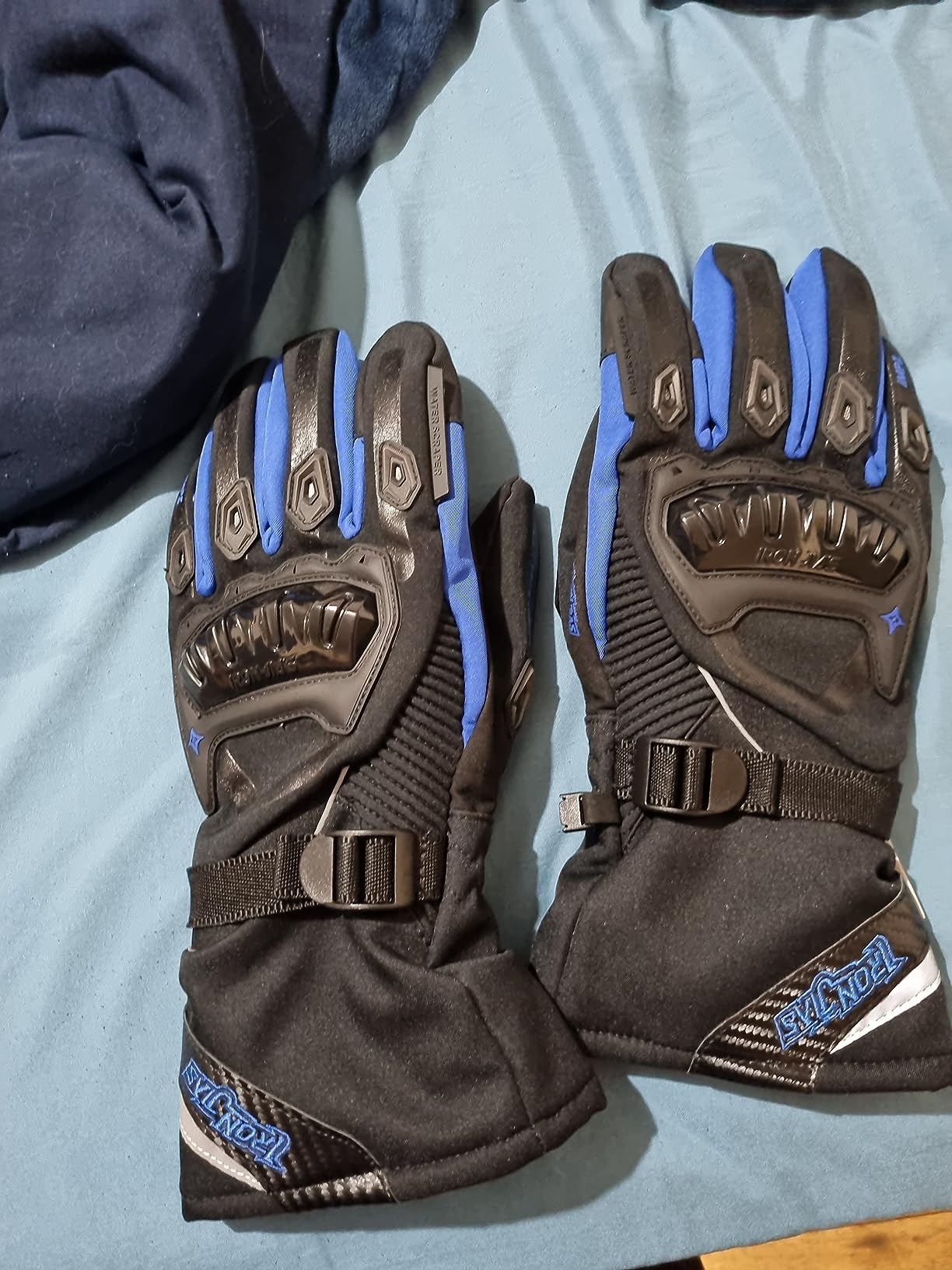 IRON JIA'S Winter Motorcycle Gloves with CE Level 1KP Protection | Plush Lining, 3M Insulation, Waterproof, Windproof, Touchscreen, Knuckle Protection, Shock-Absorbing Palm, Non-Slip Grip customer photo 1