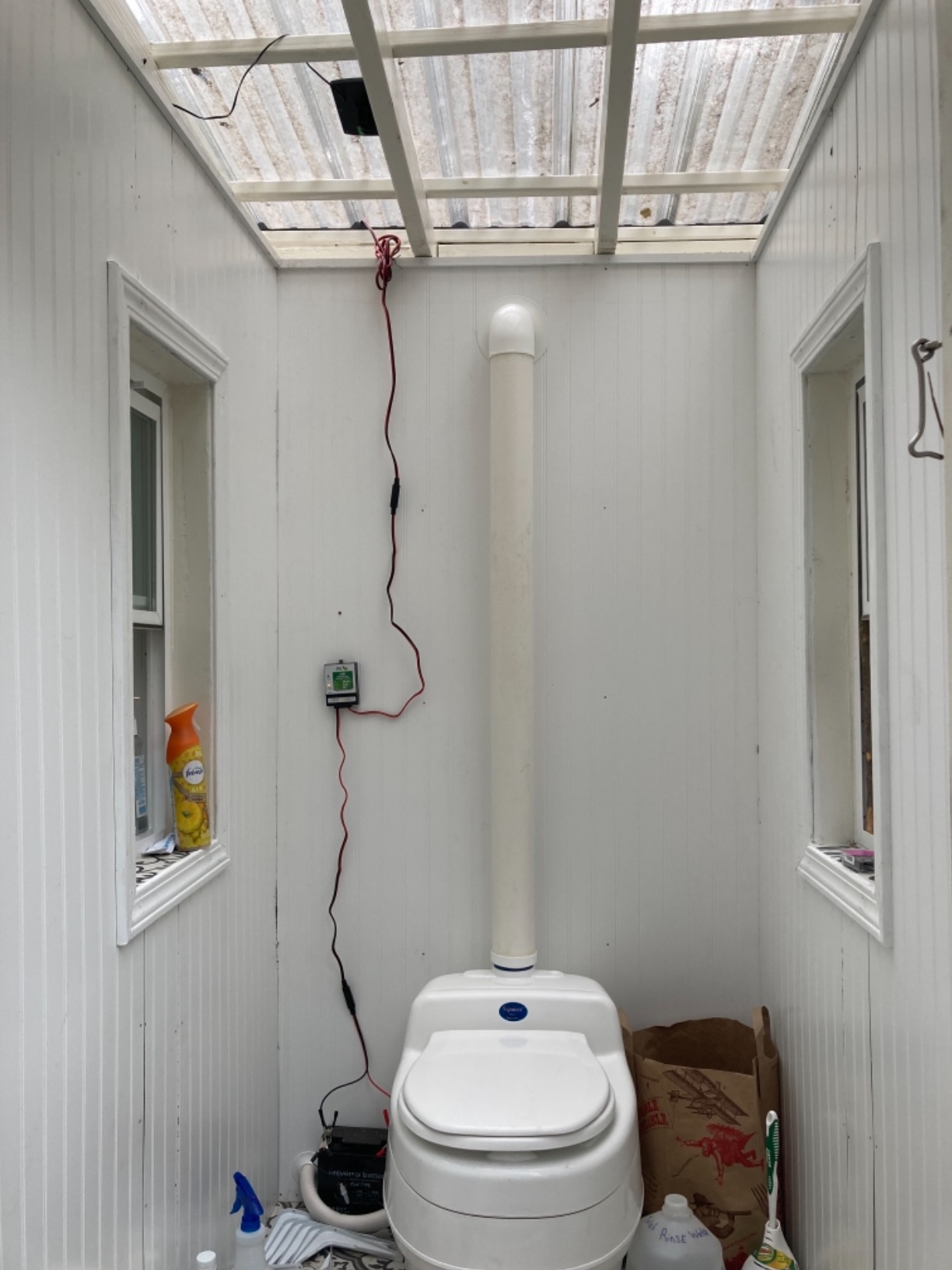 Separett Villa Urine-Separating Compost Toilet | No Additives or Mixing Needed, High-Capacity Design, For Homestead, For Schoolie, For Cottage Use customer photo 2