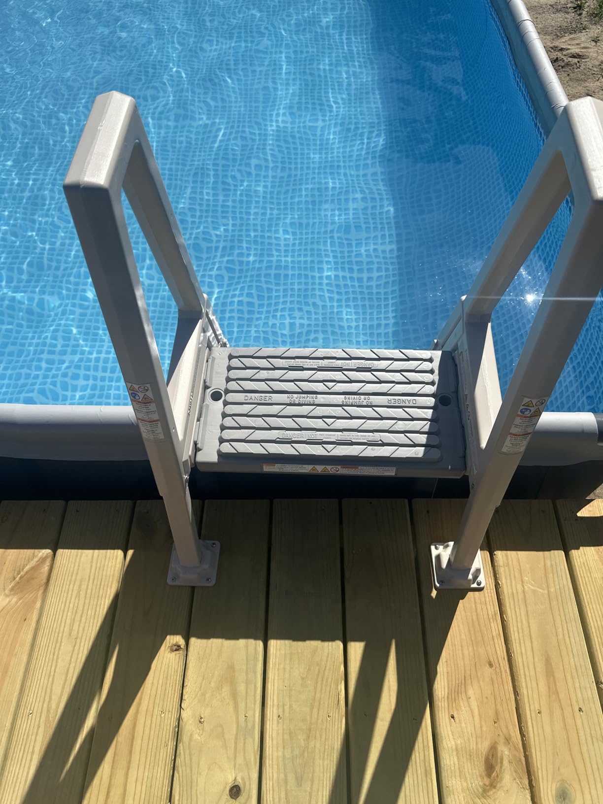 Confer Plastics 6000X Heavy Duty Above Ground in-Pool Swimming Ladder for Decks Adjustable from 42IN to 56IN HIGH customer photo 1