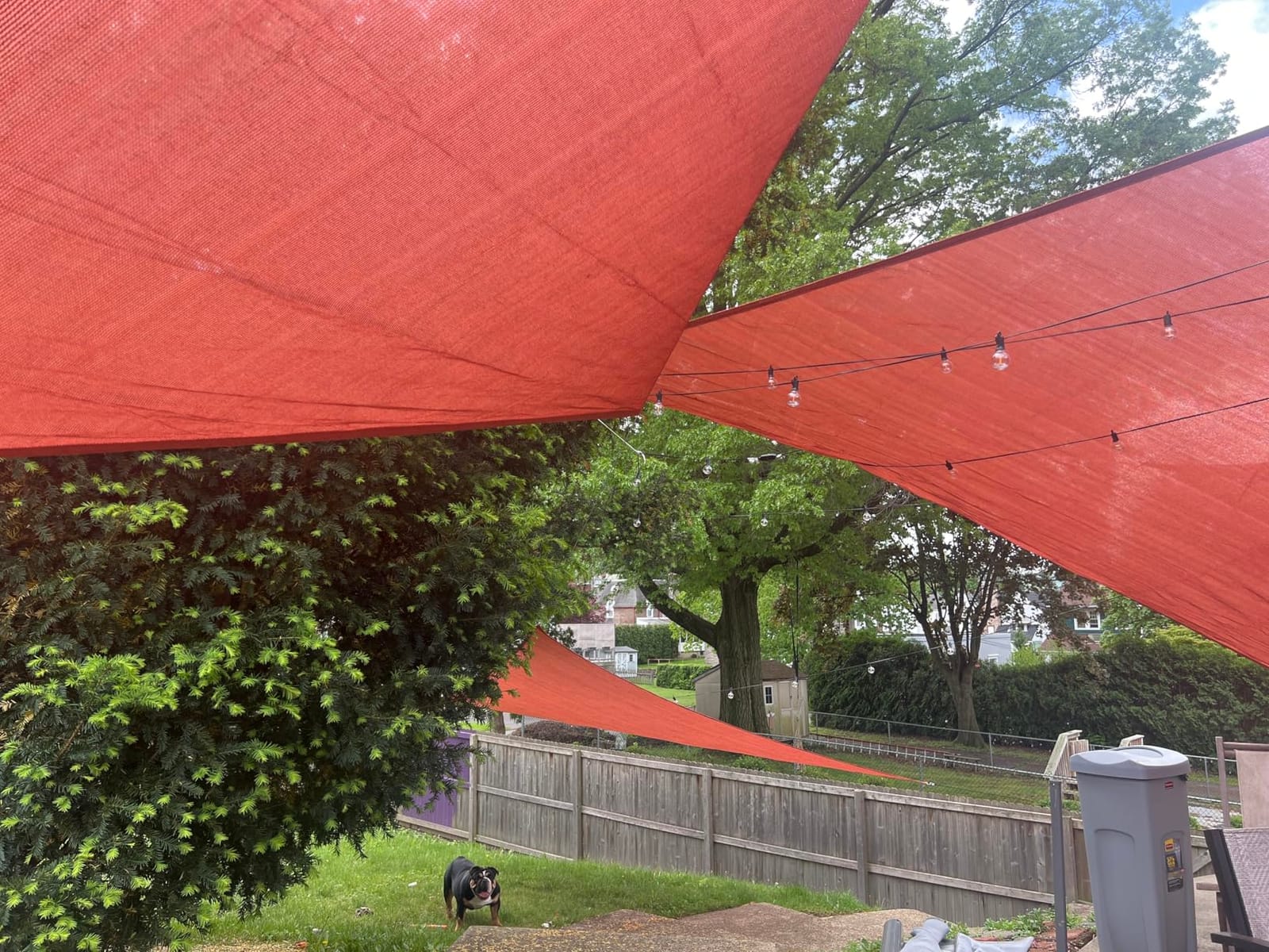 LOVE STORY 12' x 12' x 12' Triangle Sun Shade Sail for Outdoor Patio, Sand | HDPE 95% UV Block customer photo 2