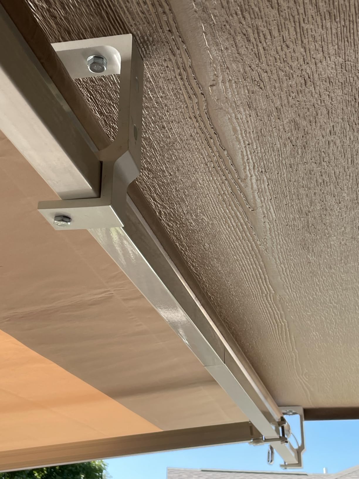 Outsunny 10' x 8' Patio Retractable Awning with Crank Handle Beige customer photo 1