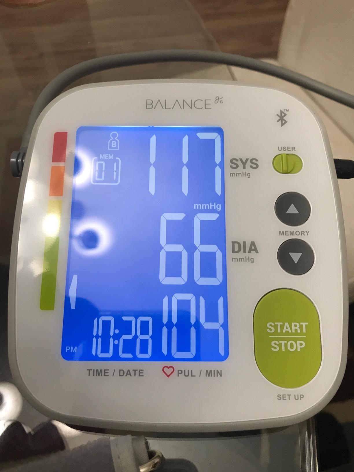 Greater Goods Bluetooth Smart Blood Pressure Monitor for Home Use - Automatic Digital Upper Arm BP Machine with 8.7-16.5 inches Cuff, iOS & Android App Compatible, Large Backlit Display customer photo 2