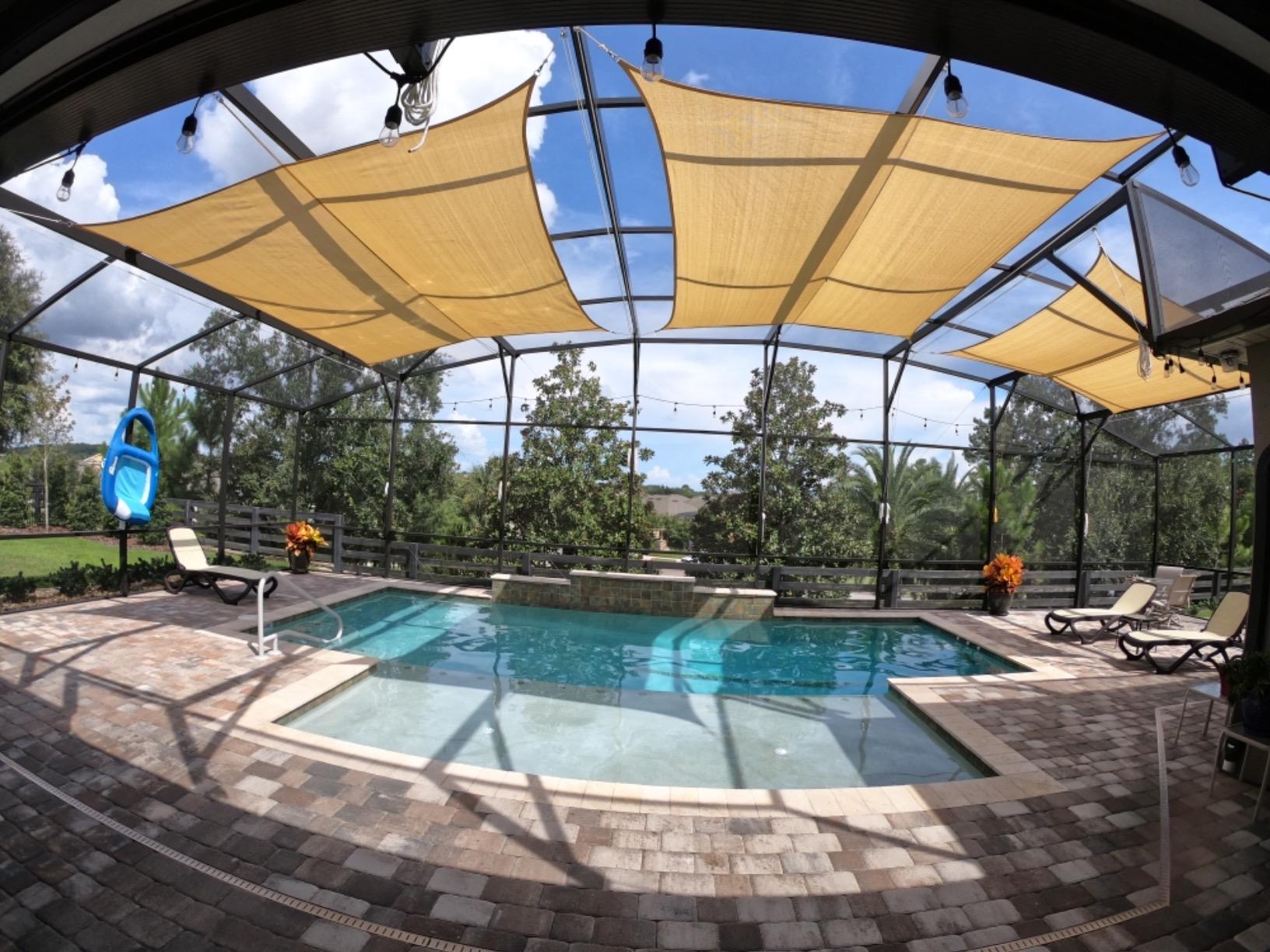 LOVE STORY 12' x 16' Rectangle Sun Shade Sail for Outdoor Patio, Sand | 95% UV Block customer photo 2