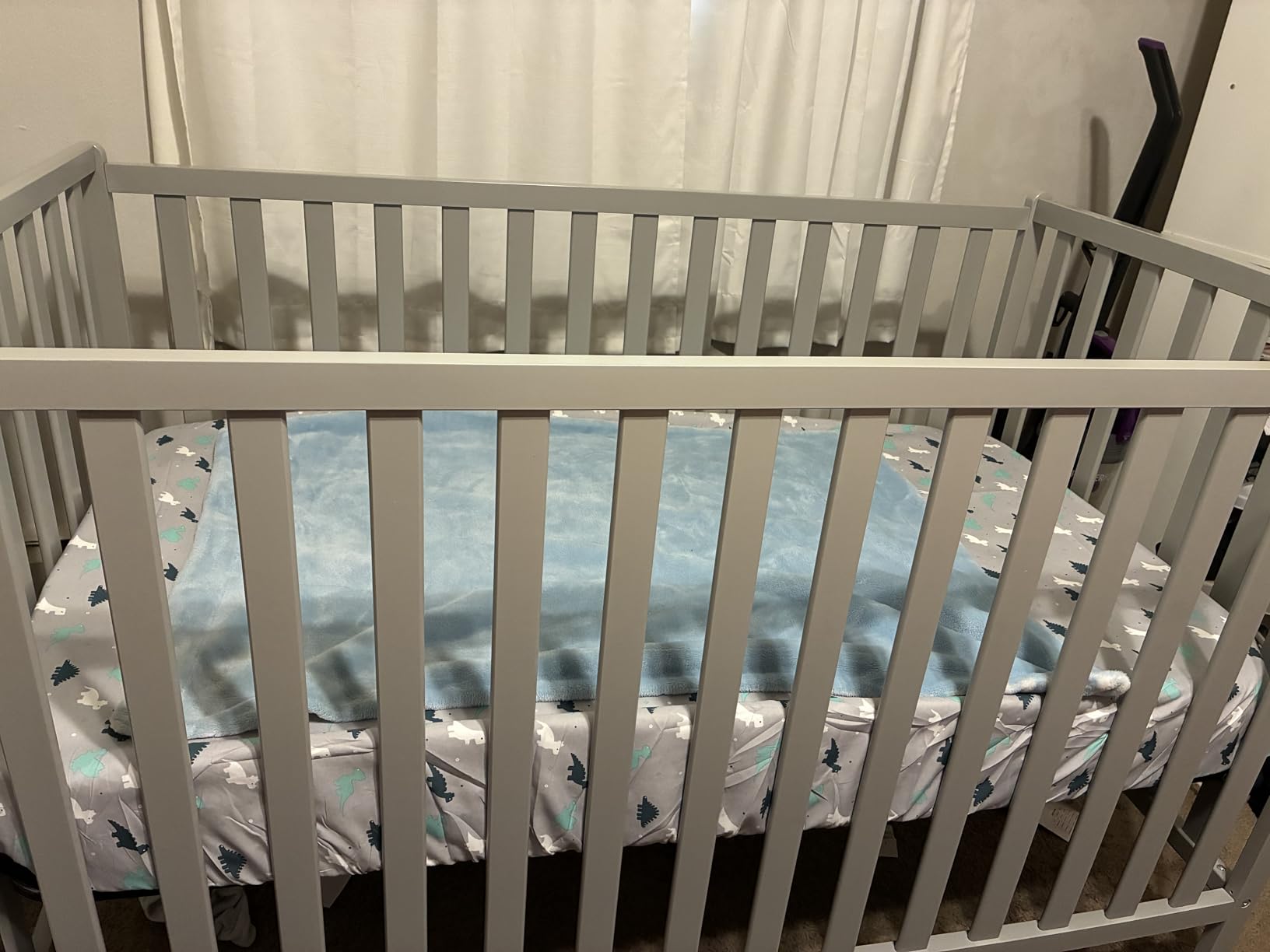 Delta Children Heartland 4-in-1 Convertible Crib - Greenguard Gold Certified, Charcoal Grey customer photo 1