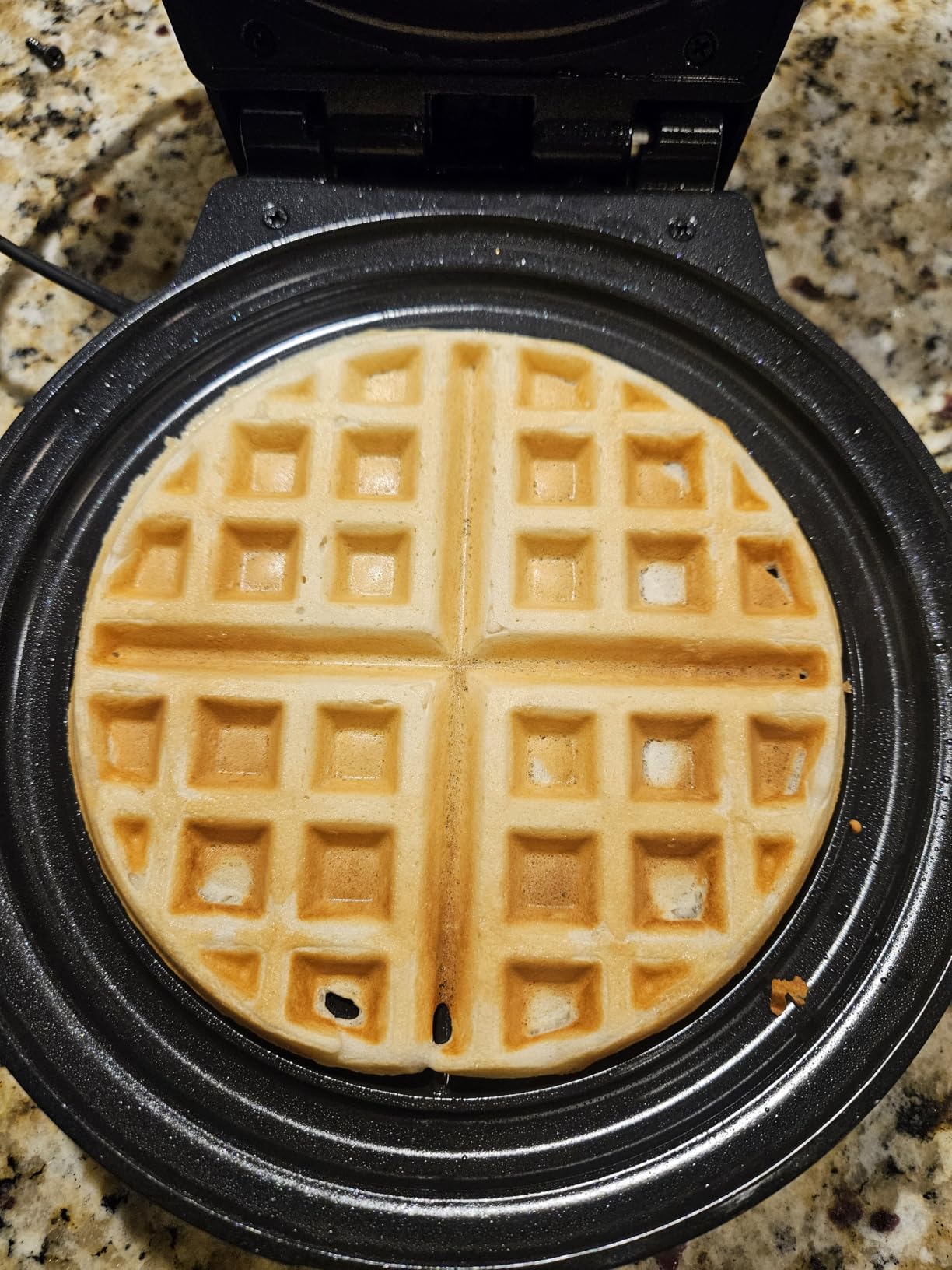 Chefman Rotating Belgian Waffle Maker, 180 Flip Iron w/ Non-Stick Plates, Adjustable Timer, Locking Lid, & Drip Plate customer photo 2