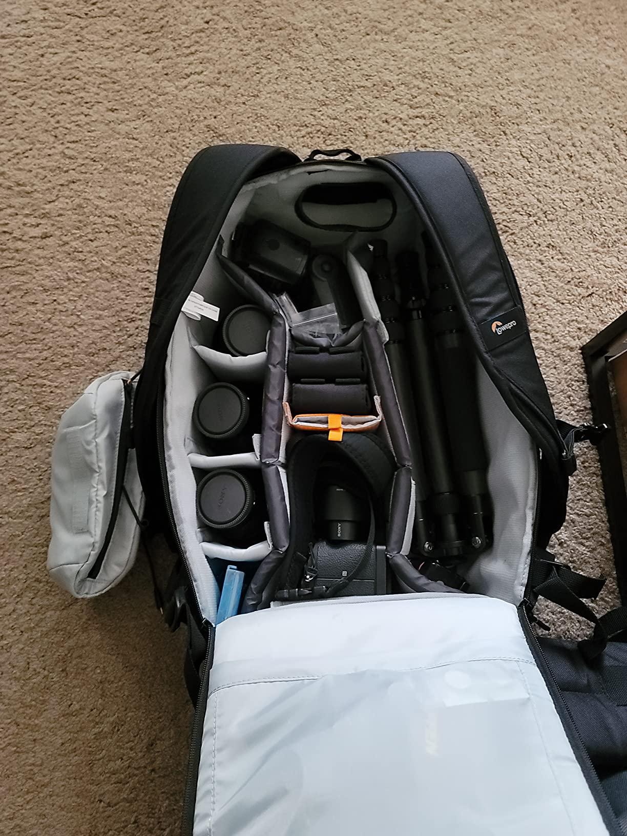 Lowepro LP37131, Flipside 500 AW II Camera Backpack, Fits Mirrorless, Compact Drone, DSLR with Lens, Extra Lenses, Black customer photo 1