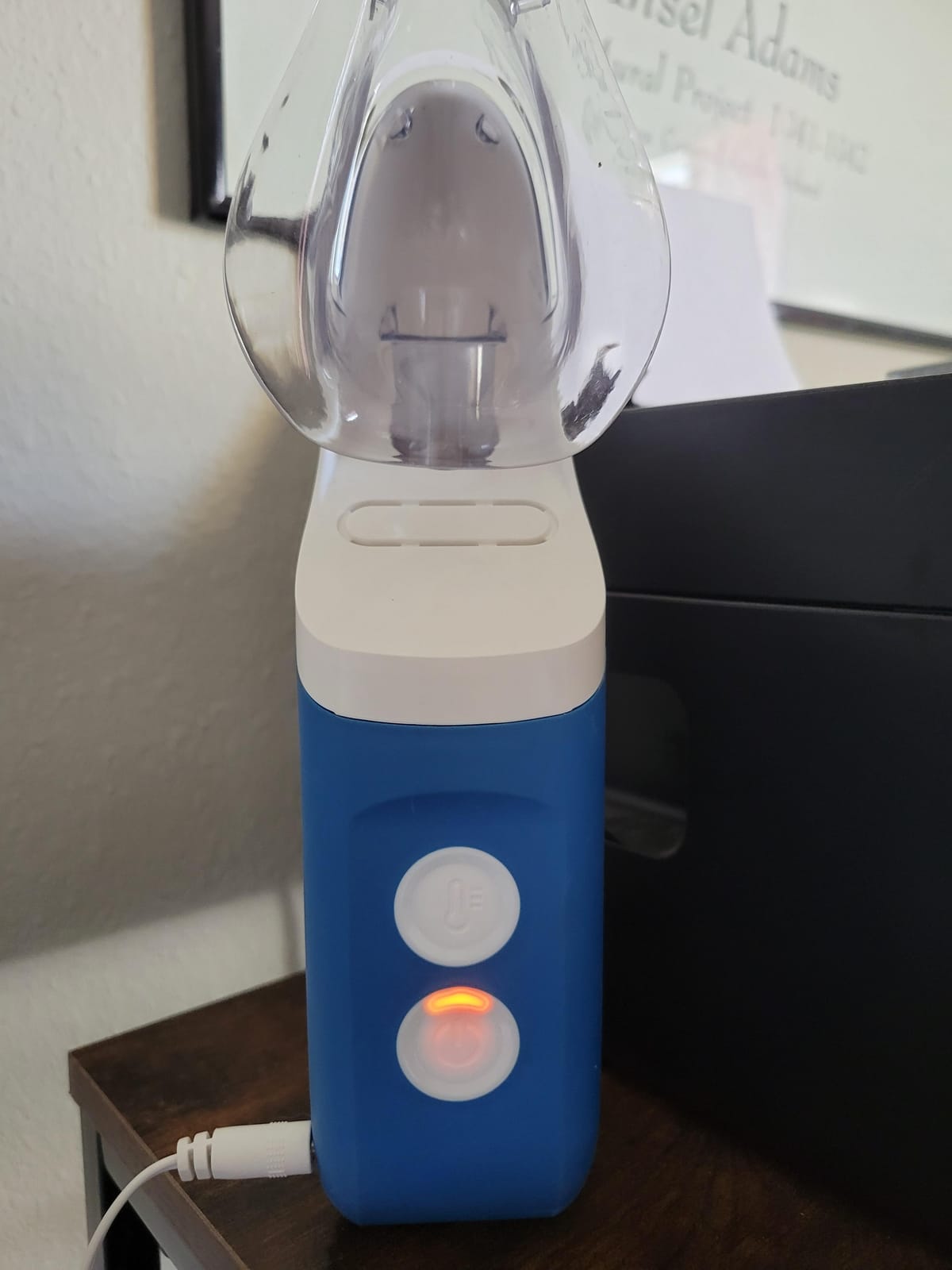 Mypurmist Free Cordless Steam & Sinus Inhaler Premium Kit | Premium cordless steam inhaler kit with extra water refills, handsfree strap, scent pads, travel bag, and charger. customer photo 2