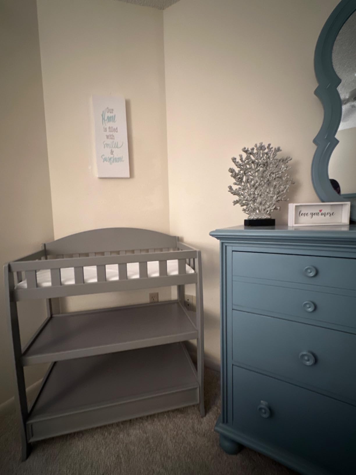Delta Children Infant Changing Table with Pad, Grey customer photo 2