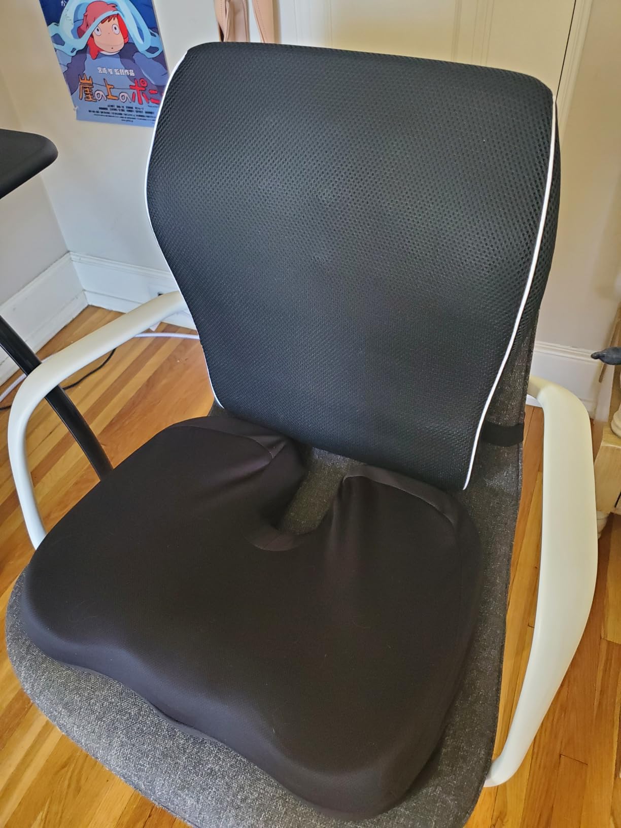 Lumbar Support Pillow for Office Chair, Office Home Essentials, Gifts for Mom, Dad, Back Support Pillow for Car, Chair Cushions, Back Pain Relief Improve Posture, Mesh Cover Double Adjustable Straps customer photo 1