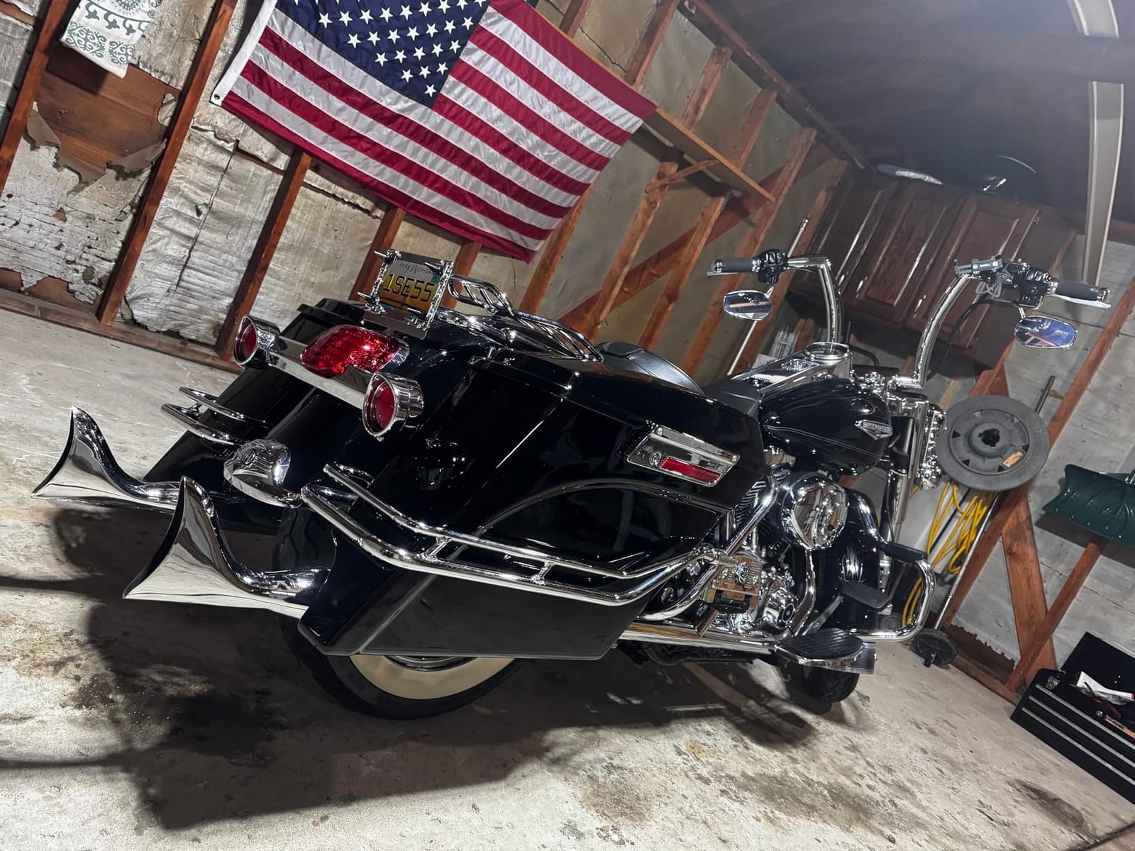 XMT-MOTO 5 Inch Vivid Black Stretched Extended Hard Saddlebags for Harley Davidson Touring 1993-2013 customer photo 1