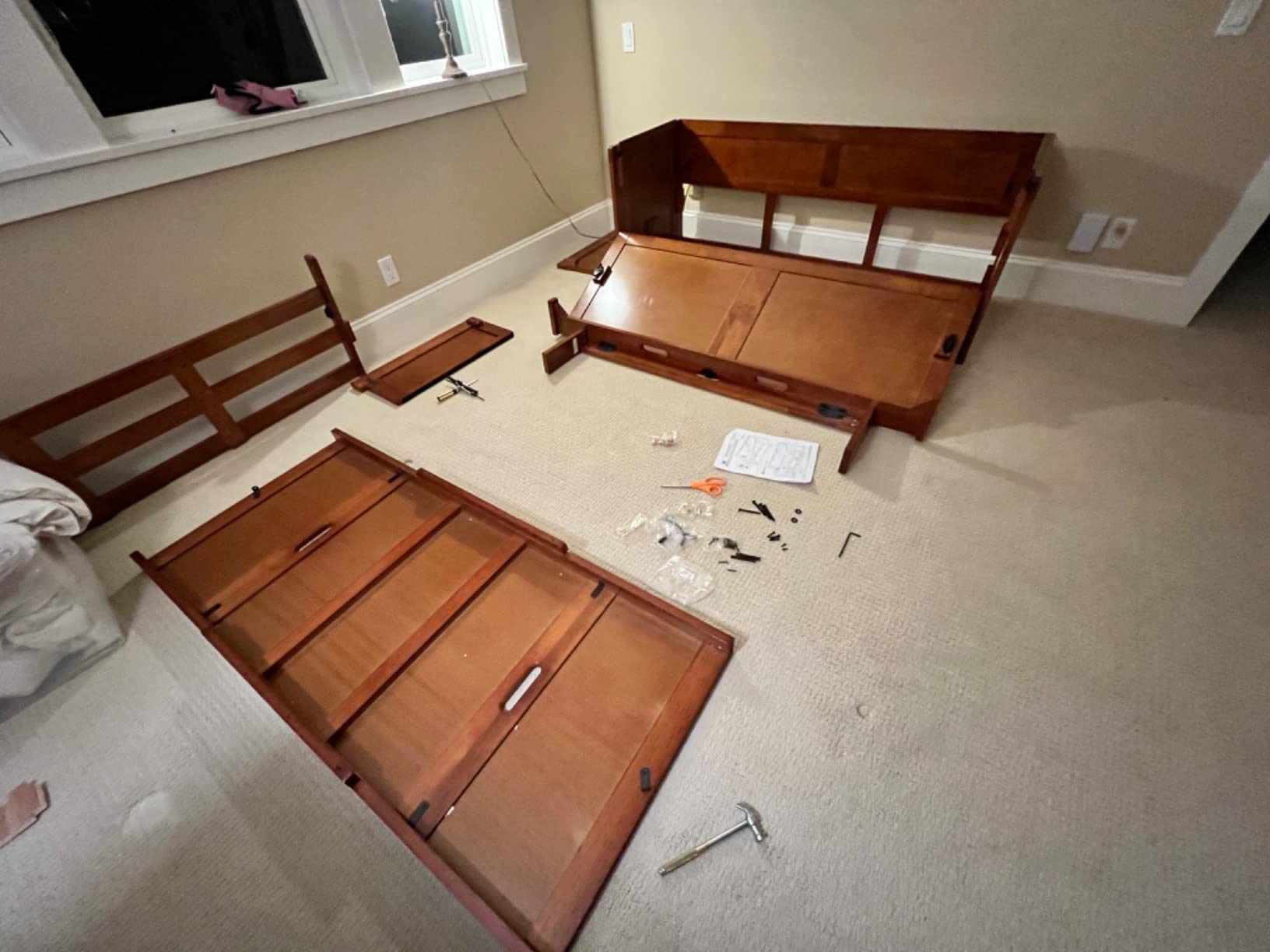 NIGHT & DAY Furniture Murphy Cube Cabinet Bed (Cherry) customer photo 1