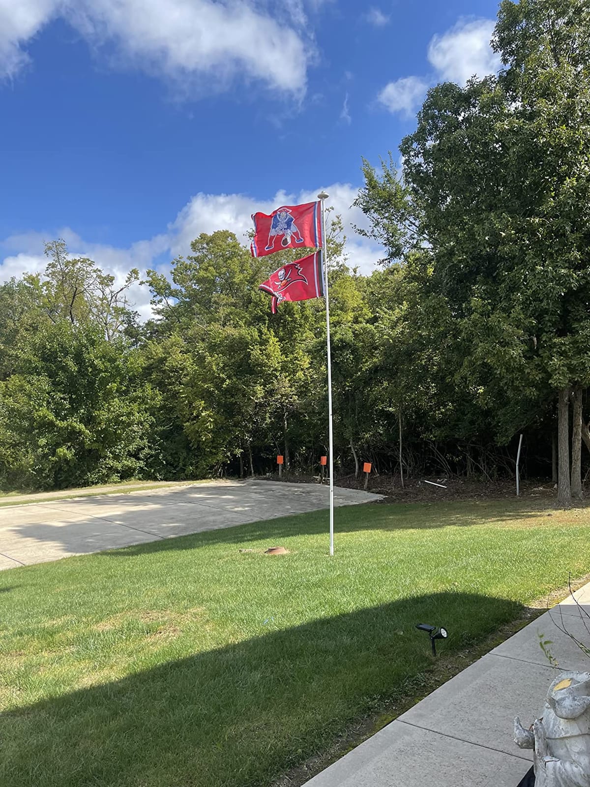 25FT Telescopic Flag Pole with Solar Lights - Outdoor Flagpole Kit customer photo 1