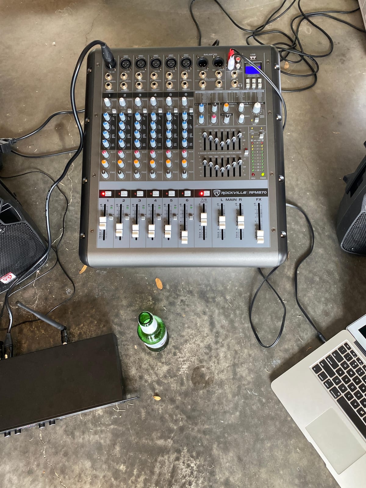 Rockville RPM870 8-Channel 6000W Powered Mixer with USB Bluetooth FX | Playback/Recording, Streaming, 6 XDR2 Mic Pres, 48V Phantom Power, Dual 7-Band EQ, 4-Band Channel EQ customer photo 2