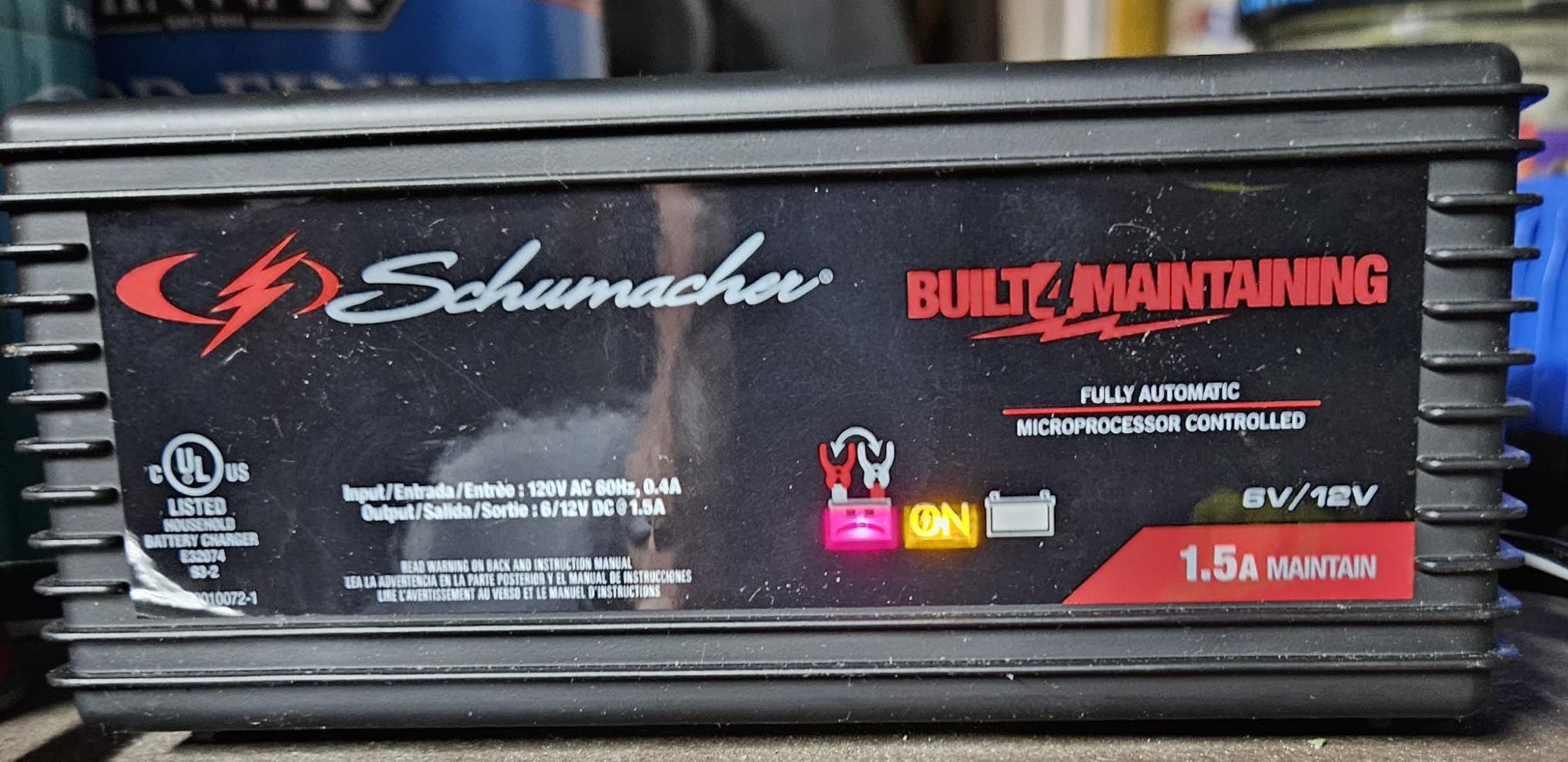 Schumacher Electric 1.5A Car Battery Charger & Maintainer, 6V/12V - SC1355 | Restores Batteries, Smart Trickle Charge, Automatic - Auto Restart - Power Sport, Motorcycle, and Car Batteries customer photo 2