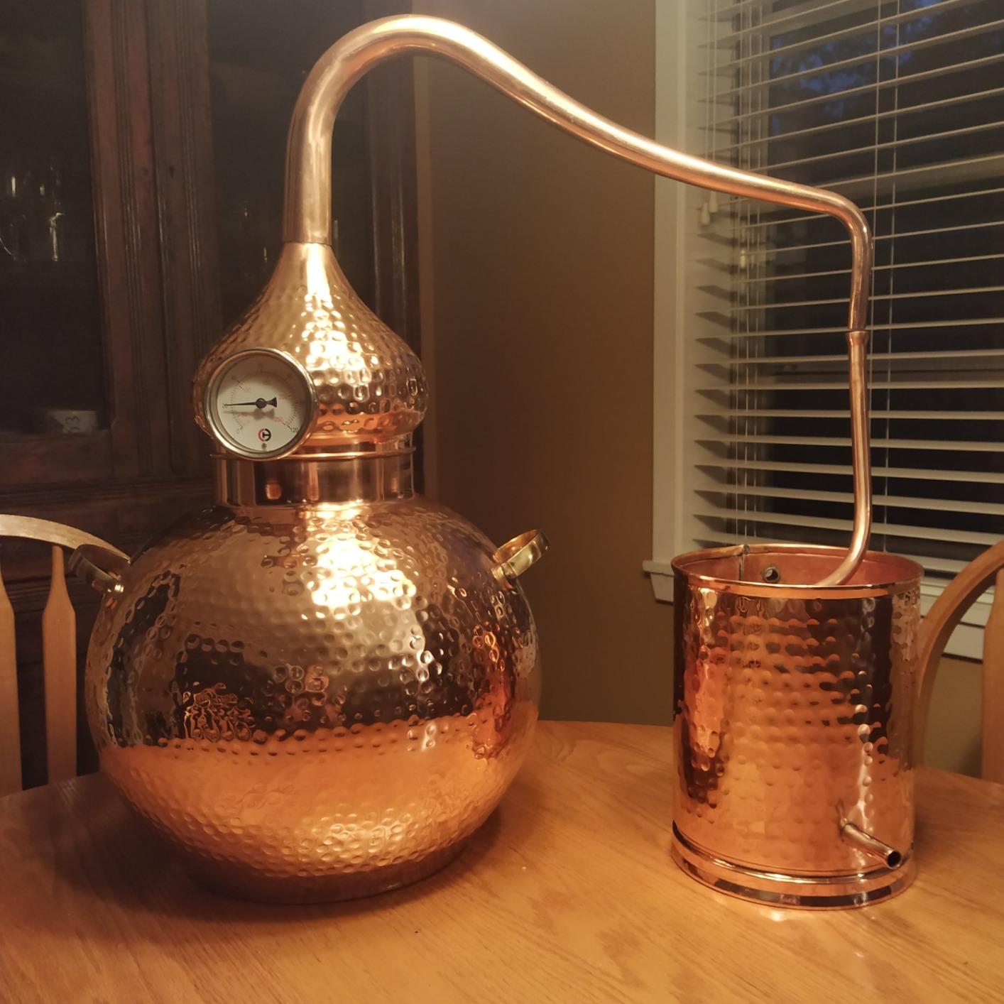 5 Gallon Pure Copper Alembic Still for Whiskey, Moonshine, Essential Oils by Copperholic customer photo 1