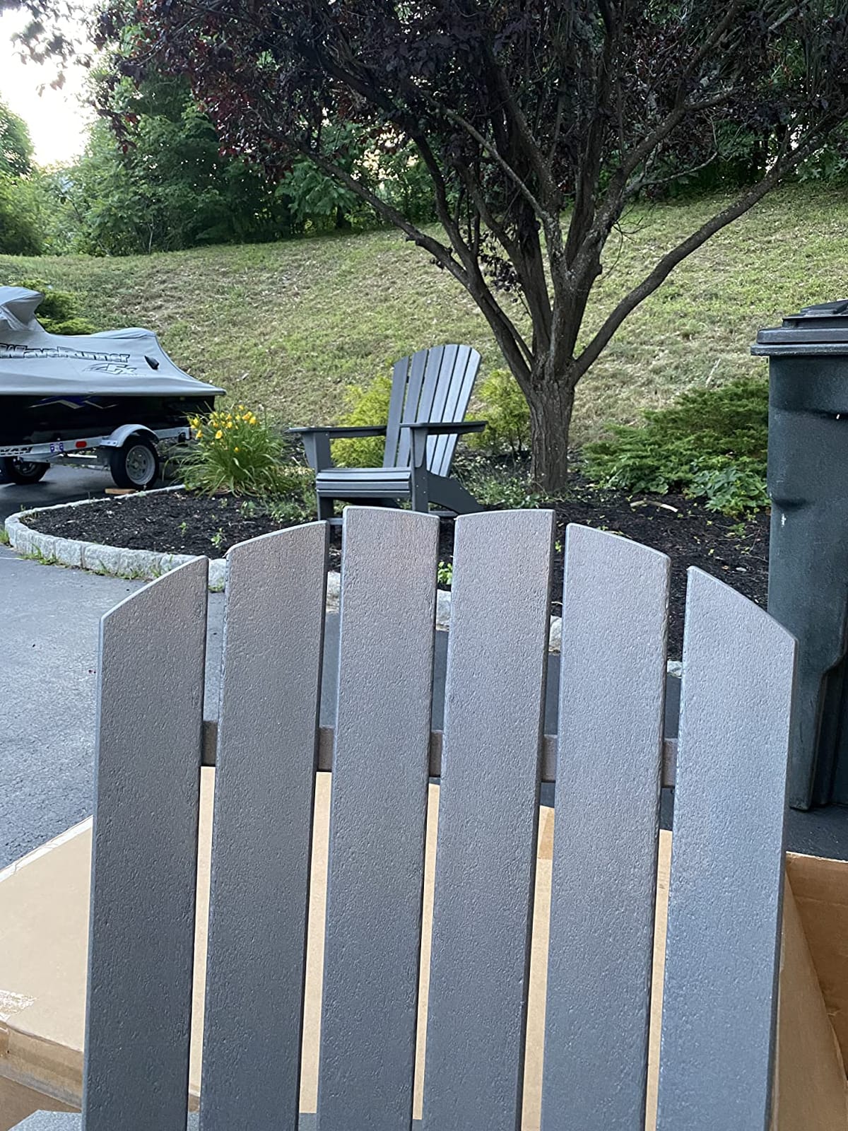 Nautical Curveback Adirondack Chair, HDPE Outdoor Patio Furniture for Deck, Pool, Garden, Made in USA customer photo 1