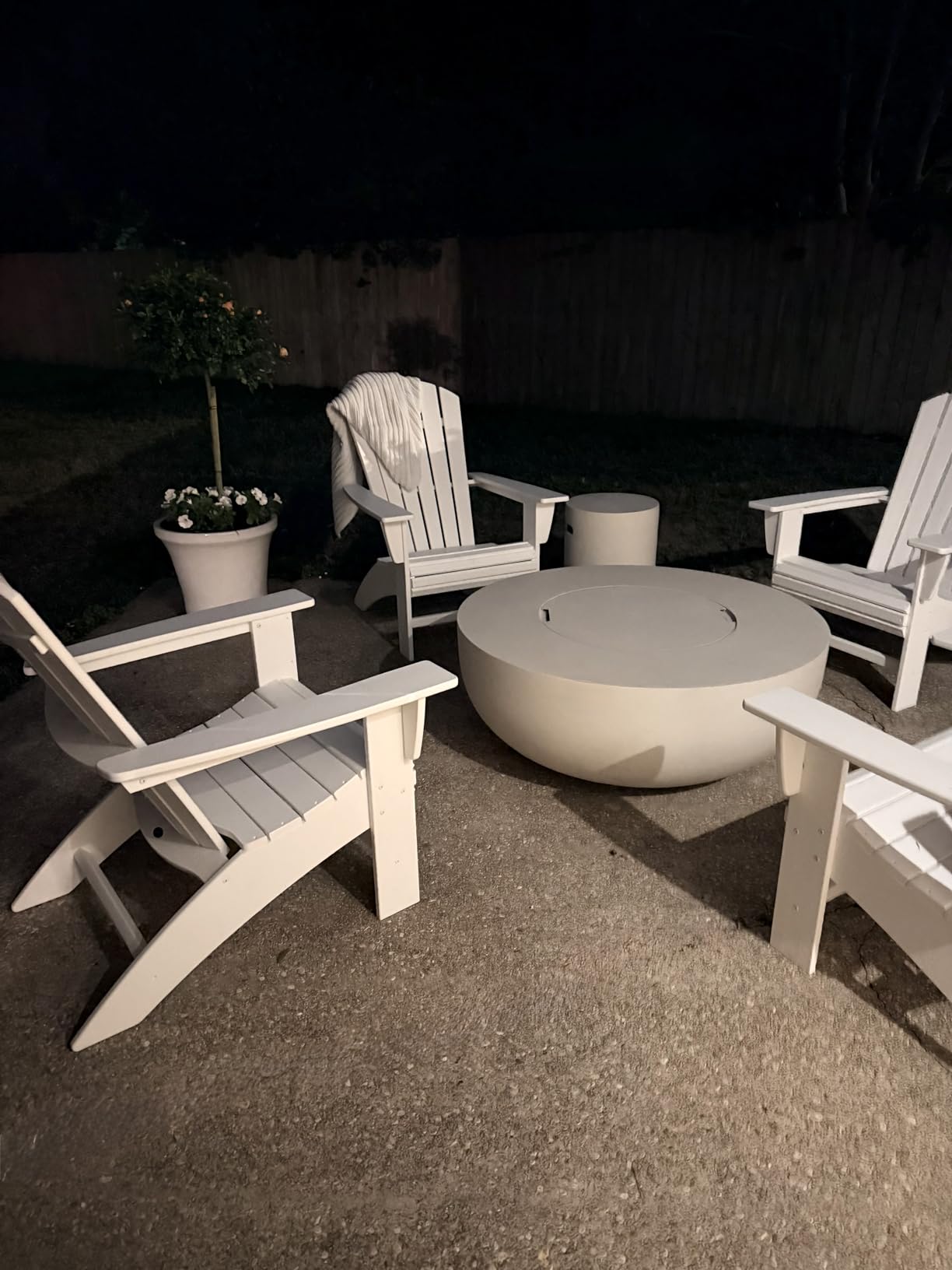 Nautical Curveback Adirondack Chair, HDPE Outdoor Patio Furniture for Deck, Pool, Garden, Made in USA customer photo 2