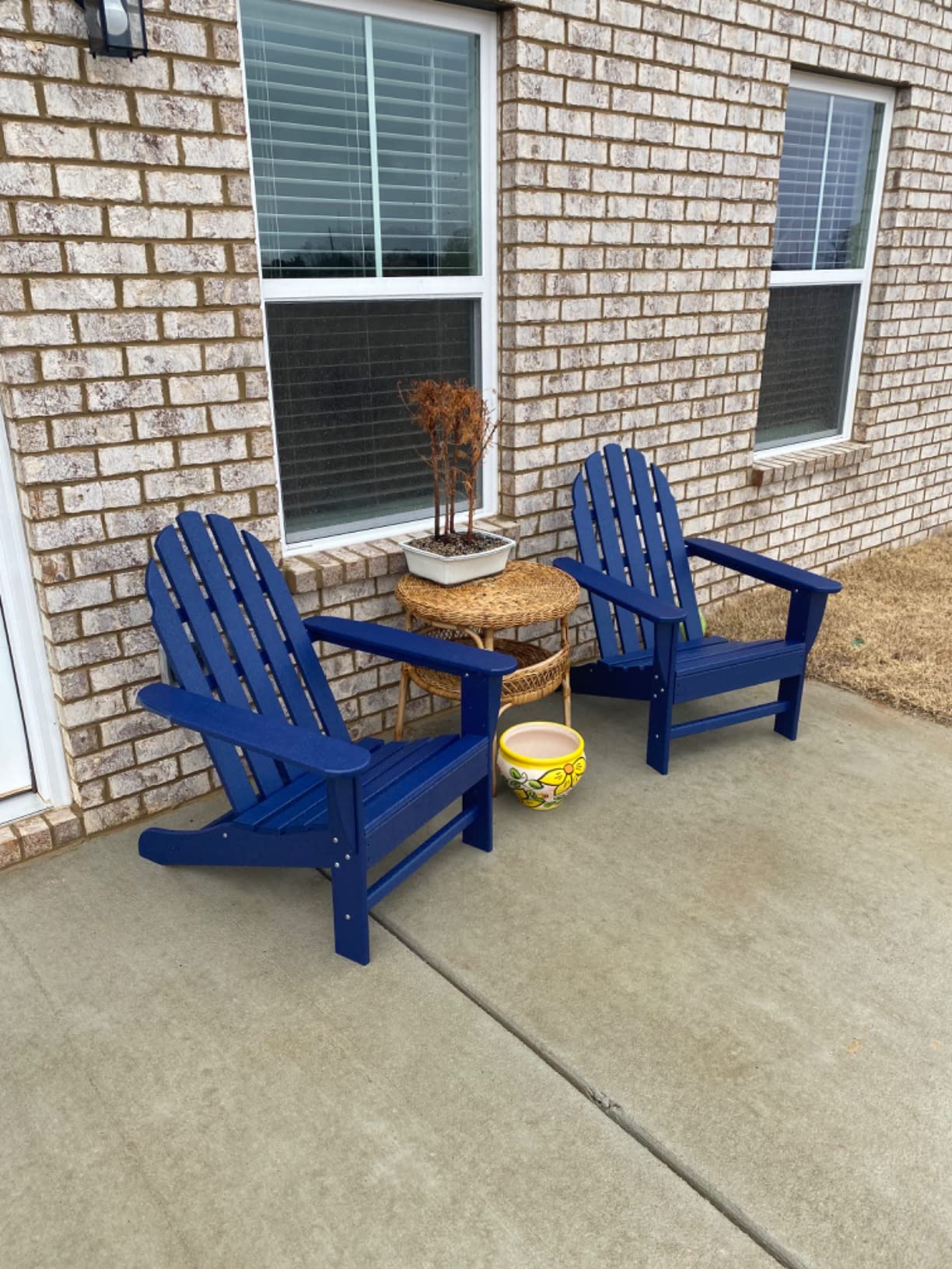 POLYWOOD AD4030WH Classic Outdoor Adirondack Chair, White customer photo 1