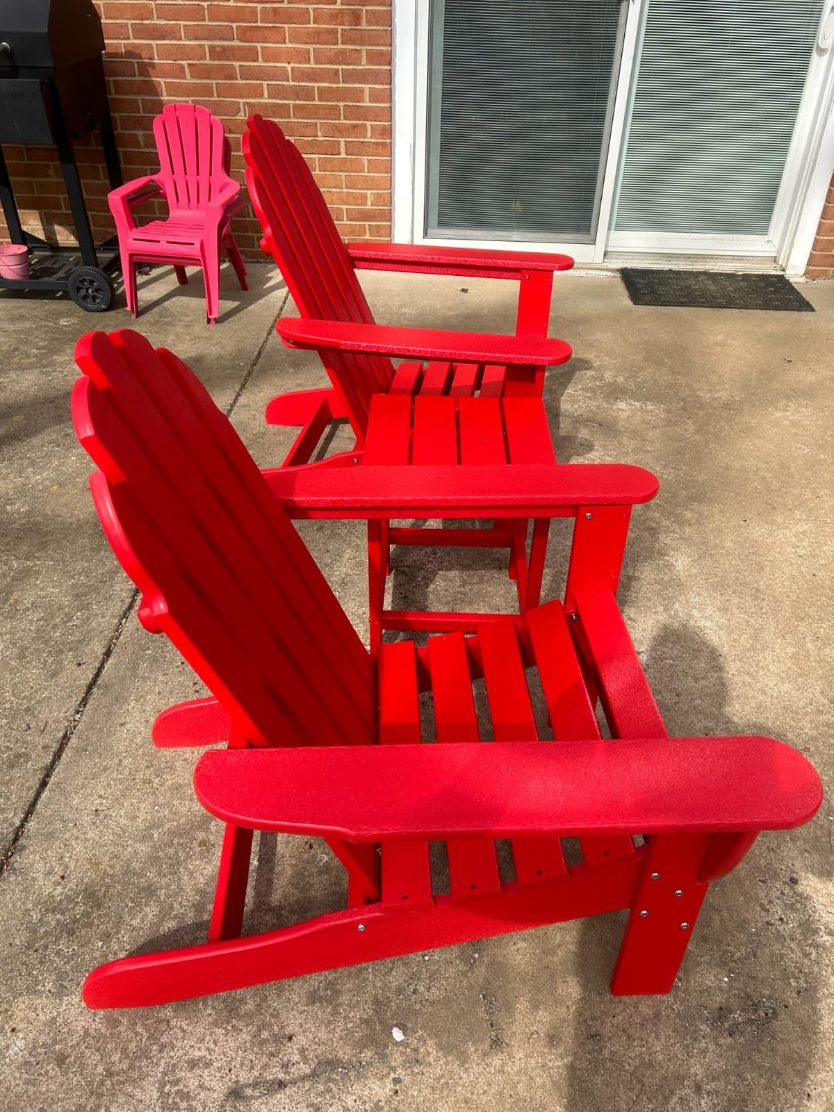 POLYWOOD AD4030WH Classic Outdoor Adirondack Chair, White customer photo 2