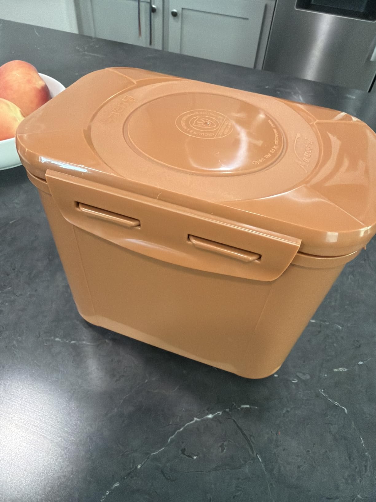 e-jen Premium Kimchi, Sauerkraut Container Probiotic Fermentation with Inner Vacuum Lid (Earthenware Brown, 2.9 gal/ 11L) customer photo 1