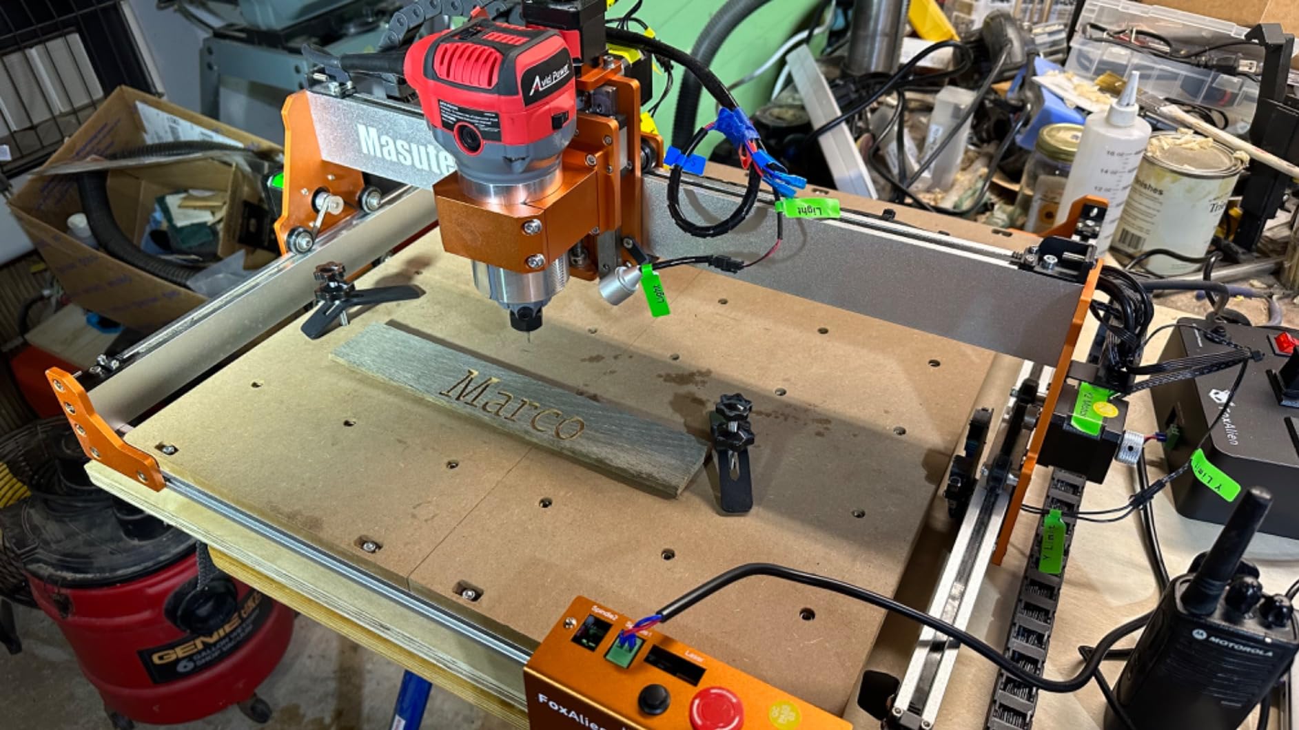 AVID POWER 6.5 Amp 1.25 HP Compact Router Tools for Woodworking, Fixed Base Wood Router with Trim Router Bits, 6 Variable Speeds, Edge Guide, Roller Guide, Dust Hood customer photo 1