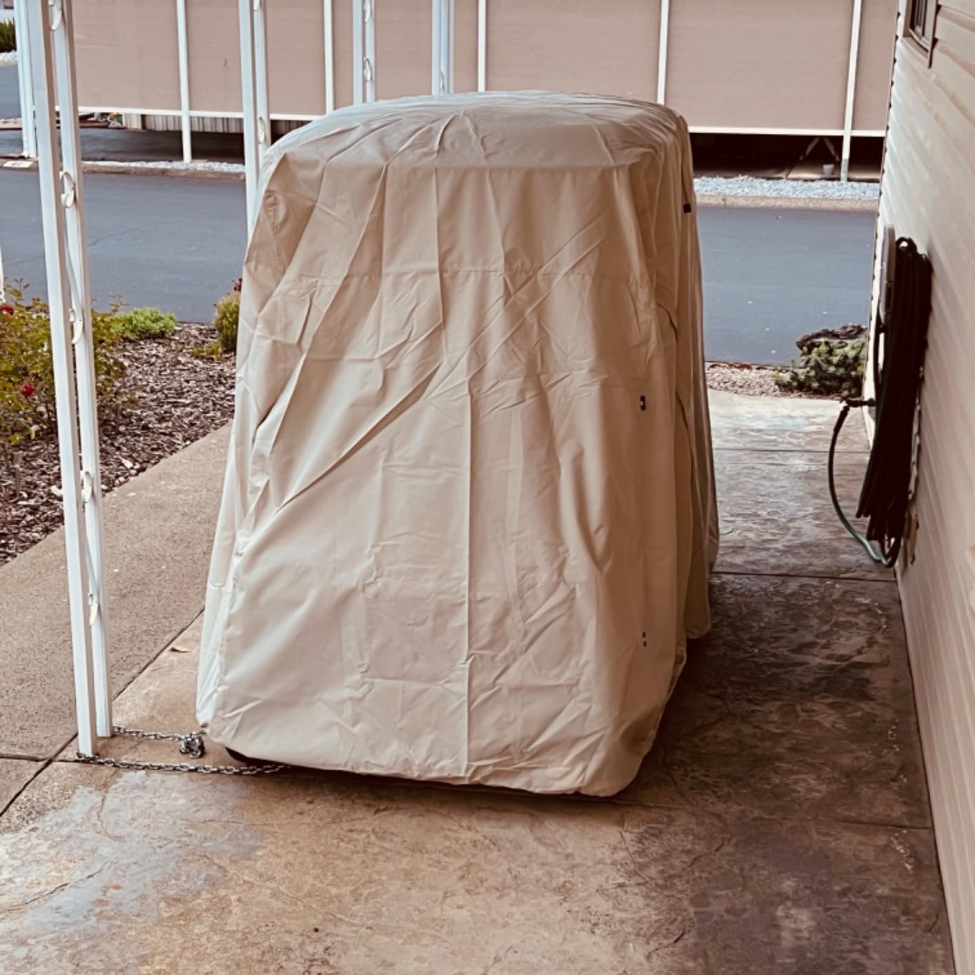 Explore Land Waterproof Golf Cart Cover for Most Brand 2/4/6 Passenger Car | Fits for EZGO/Club Car/Yamaha, with Driver Side Door, All Weather Protection customer photo 2