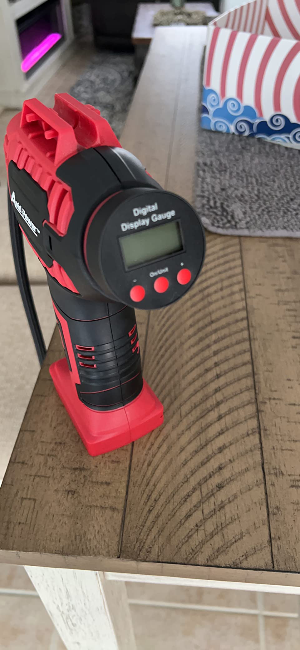 AVID POWER Cordless Tire Inflator Portable Air Compressor 20V Battery Pump | Auto Shut-Off, Rechargeable Battery & 12V DC Adapter, Digital Pressure Gauge, Fast Inflation for Car, Motorcycle, Bike, Ball customer photo 2