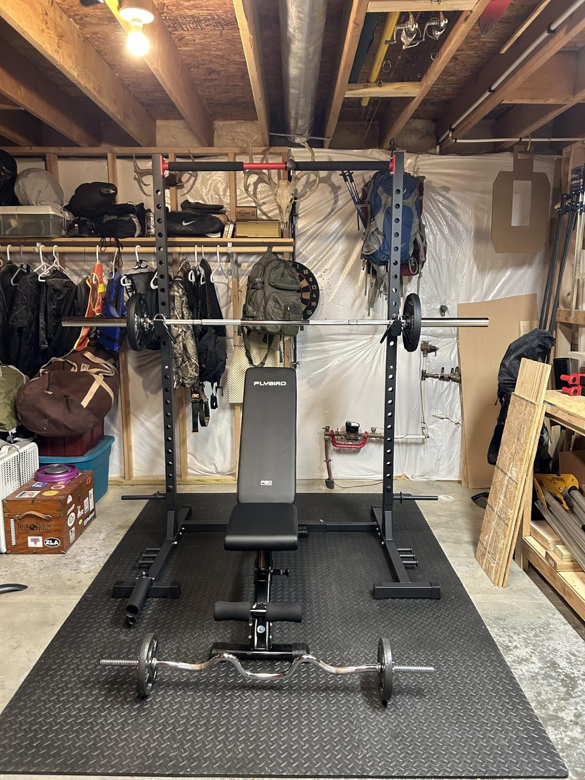 FLYBIRD WB5 Weight Bench, ASTM-Certified 800LBS Adjustable Weight Bench Workout Bench Foldable for Home Gym, 90 to -30 FID and 30in Extended Backrest for Bench Press Strength Training Exercise customer photo 1