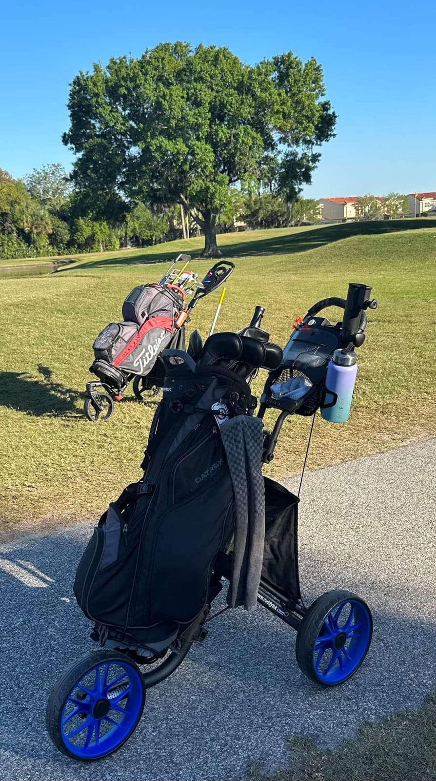 CaddyTek EZ-Fold 3 Wheel Golf Push Cart Version 8 customer photo 1