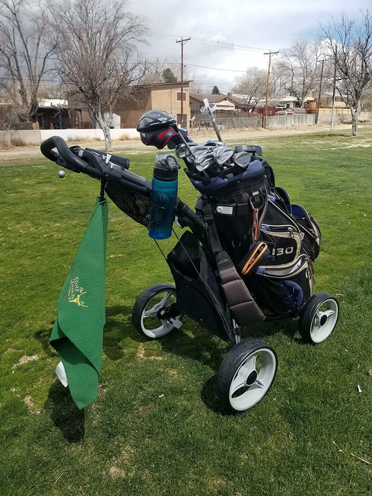 CaddyTek Superlite 4 Wheel Golf Push Cart, Explorer Version 8 customer photo 1