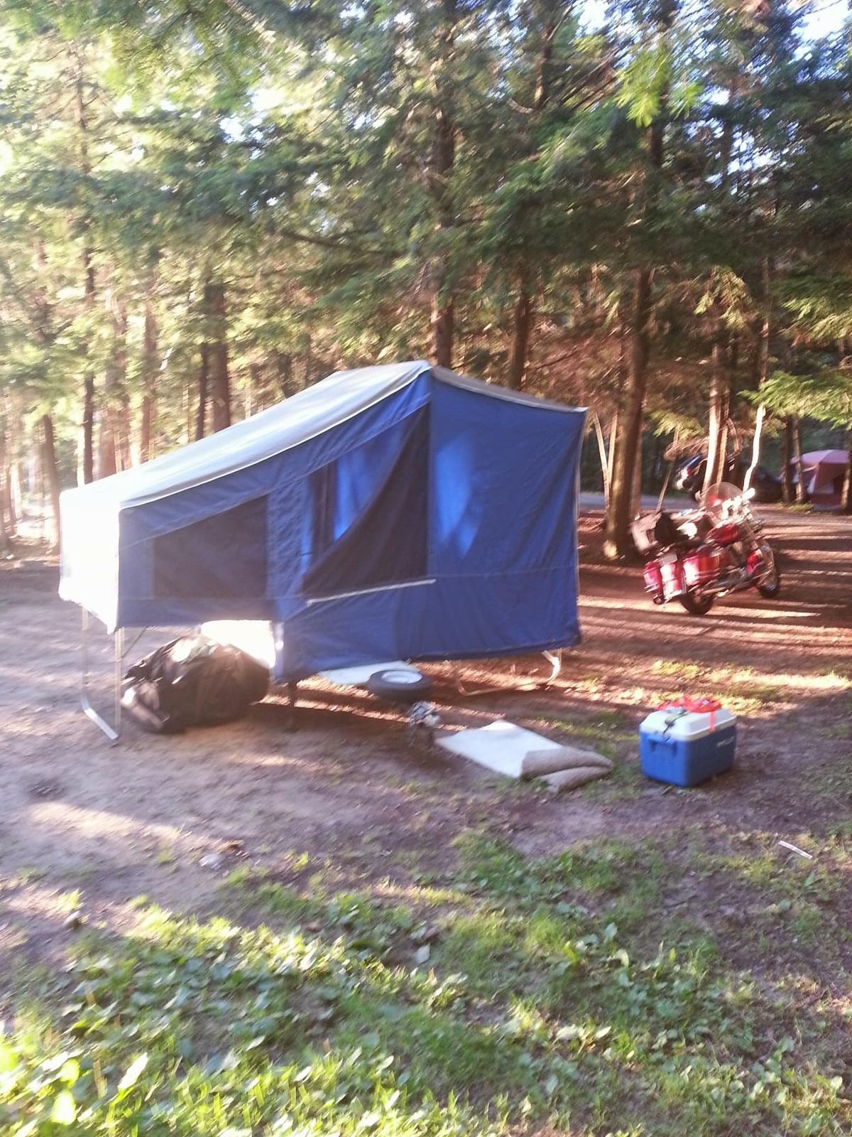 Time Out Camping Trailers Deluxe Camper - Pull Behind Motorcycle or Small Car Teardrop Trailer customer photo 1