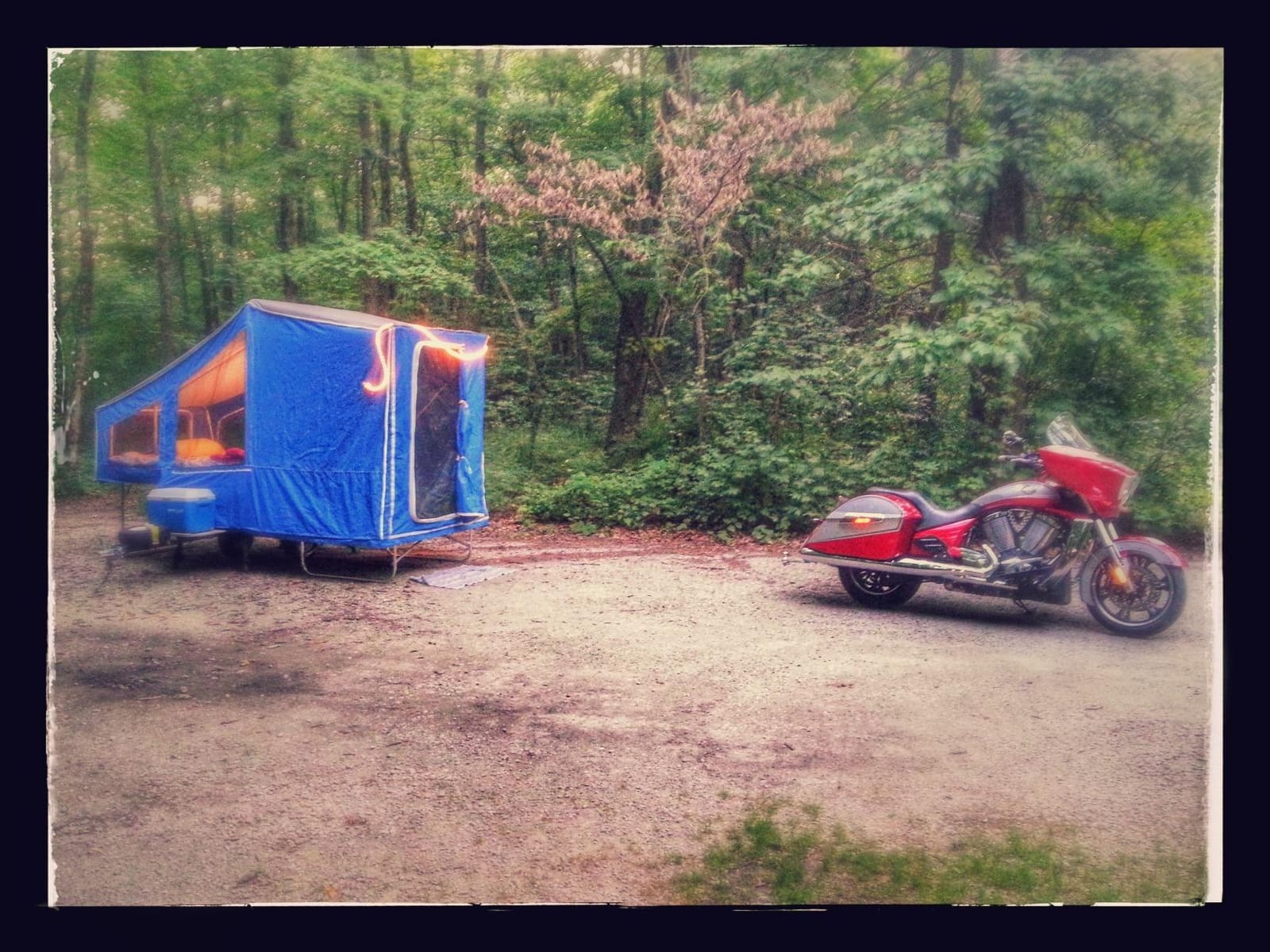Time Out Camping Trailers Deluxe Camper - Pull Behind Motorcycle or Small Car Teardrop Trailer customer photo 2