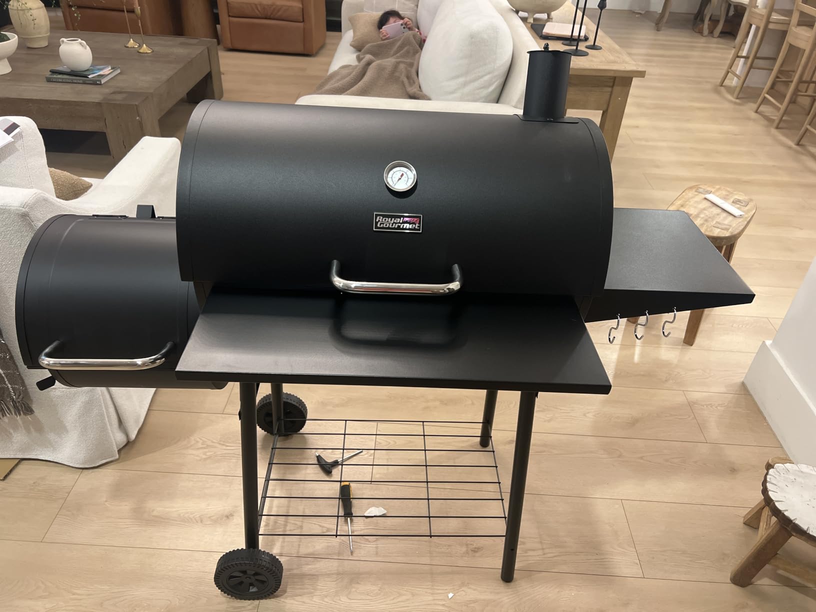 Royal Gourmet CC1830S BBQ Charcoal Grill and Offset Smoker, 823 Square Inch customer photo 1