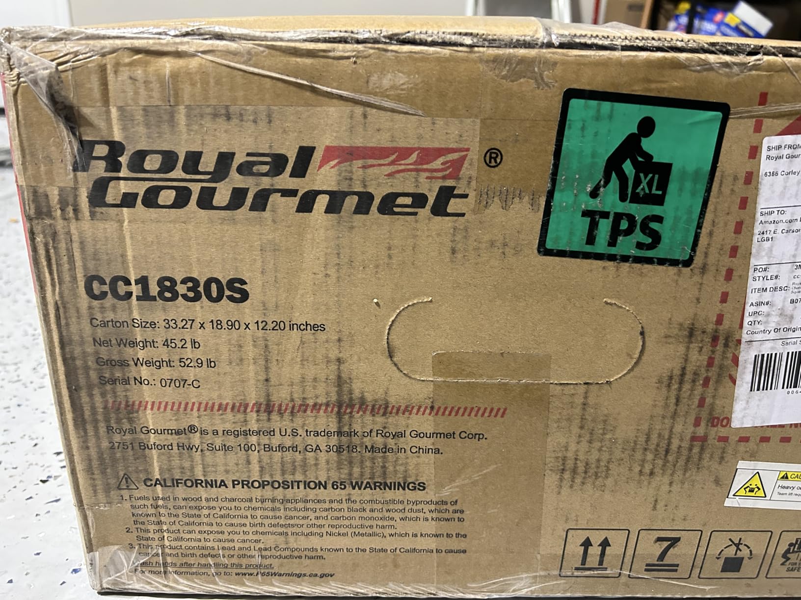 Royal Gourmet CC1830S BBQ Charcoal Grill and Offset Smoker, 823 Square Inch customer photo 2