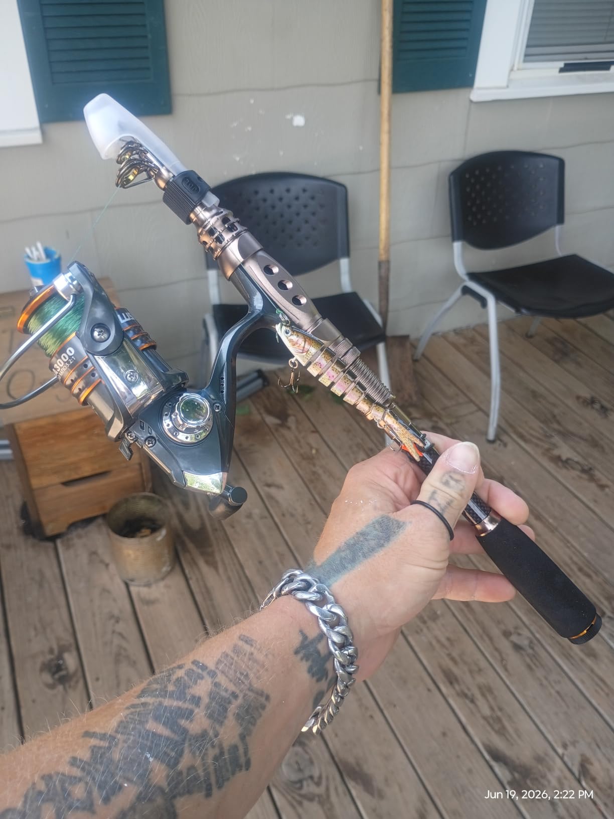 PLUSINNO Fishing Rod and Reel Combos Carbon Fiber Telescopic Fishing Pole with Reel Combo Sea Saltwater Freshwater Kit Fishing Rod Kit customer photo 1